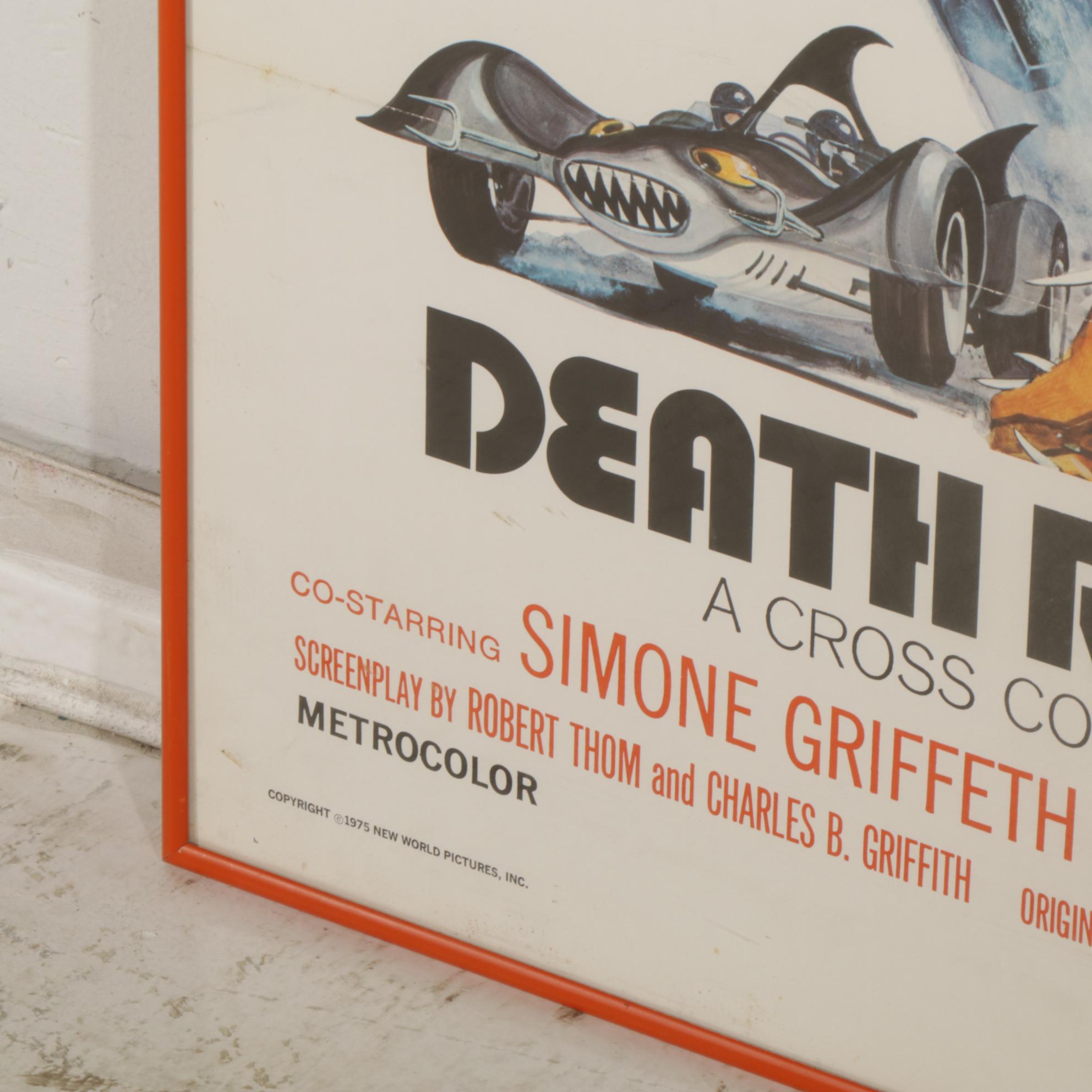 "Death Race 2000" Original Offset Lithograph Movie Poster, 1975