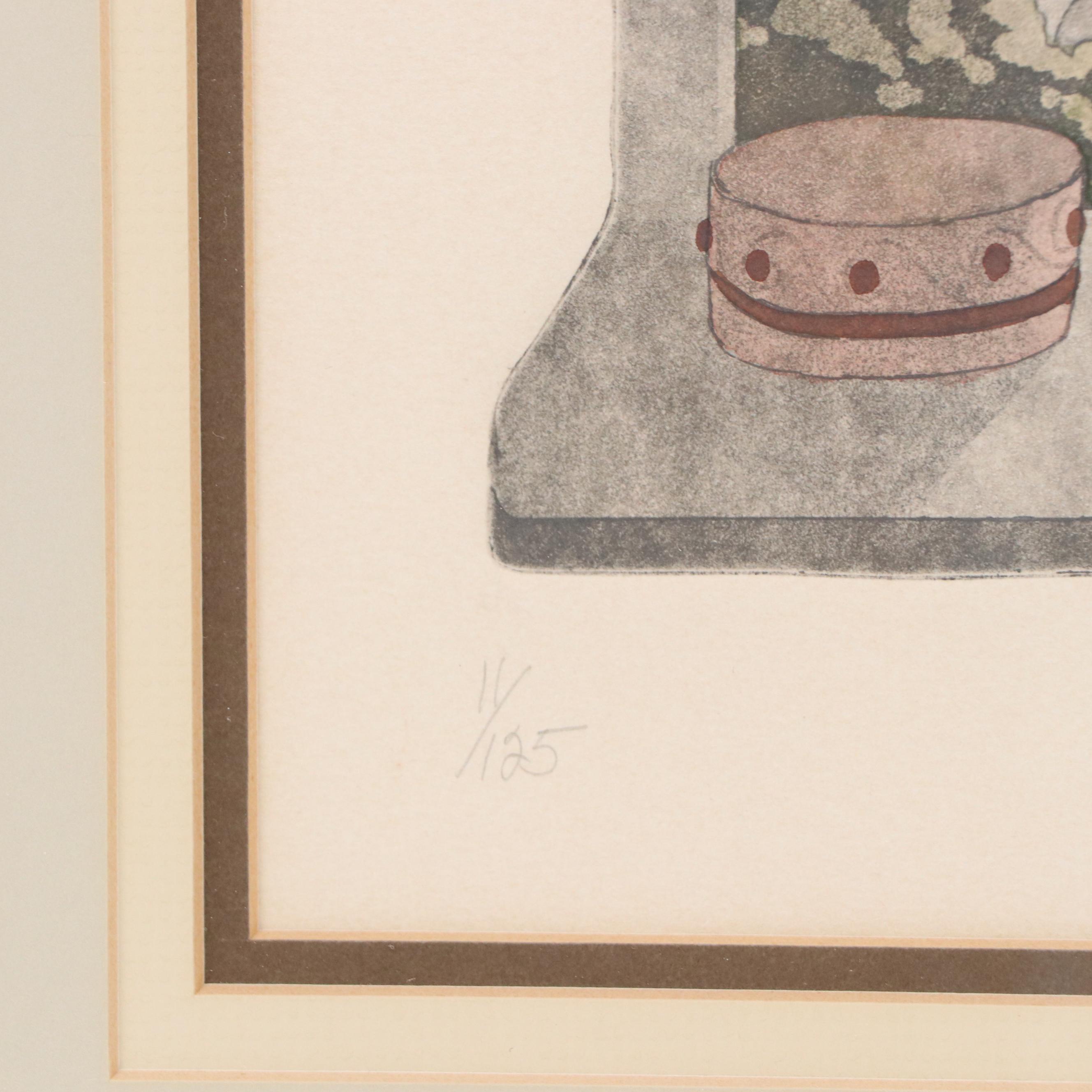 Etchings with Aquatint À la Poupée "City Cat" and "City Cat I," Late 20th C.