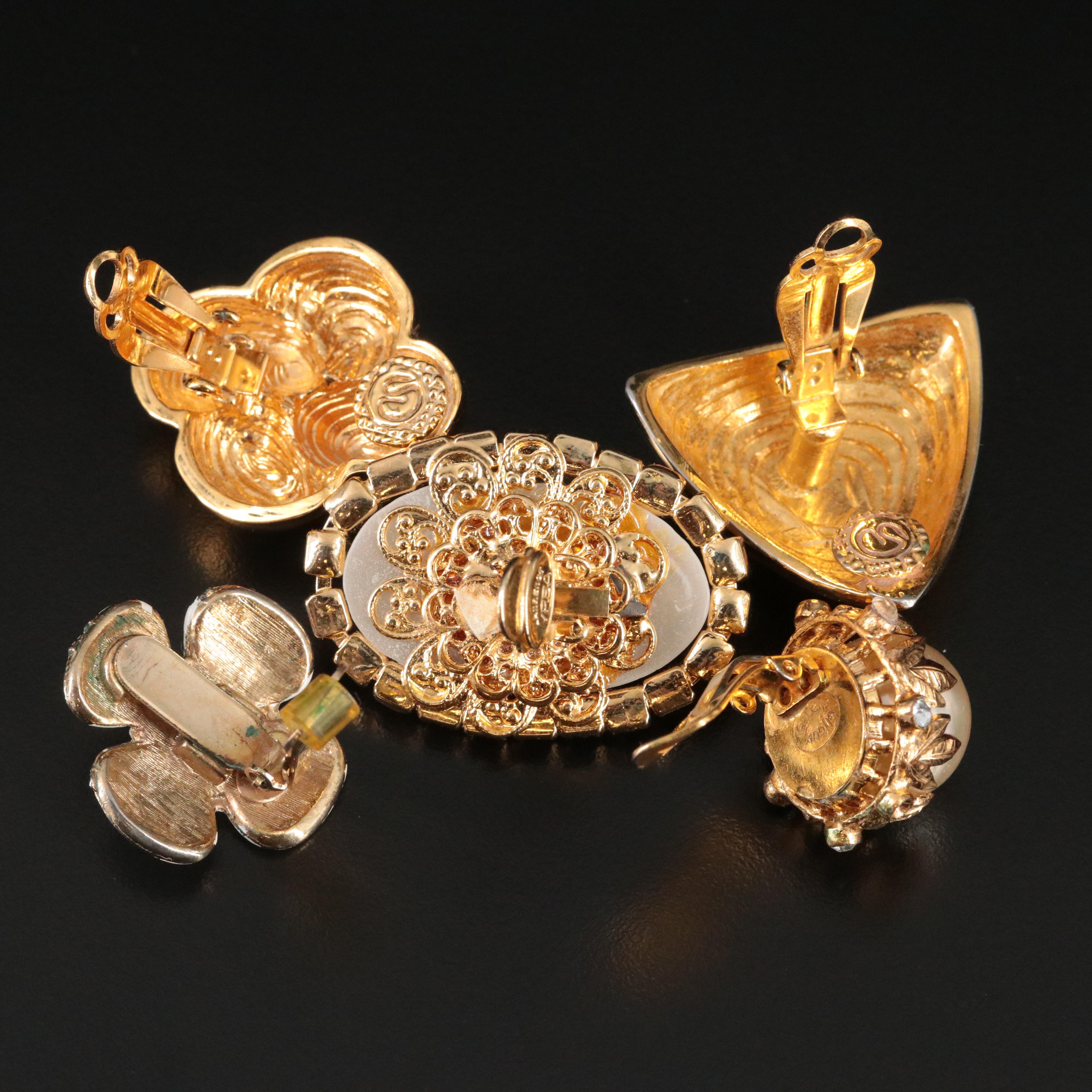 Hobé, St. John and Bijoux Charme Featured in Vintage Earring Collection