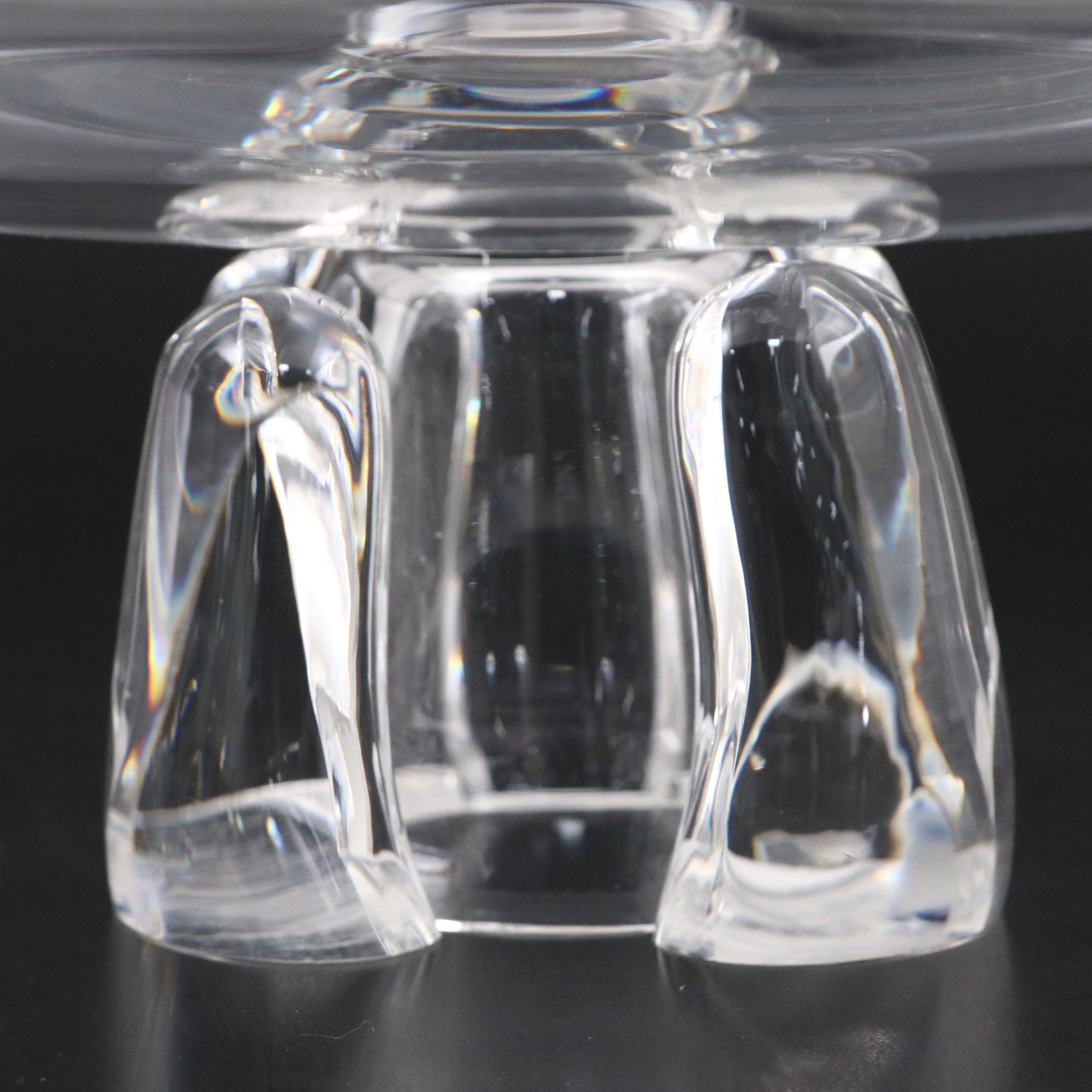 Steuben Art Glass Footed Bowl Designed by George Thompson