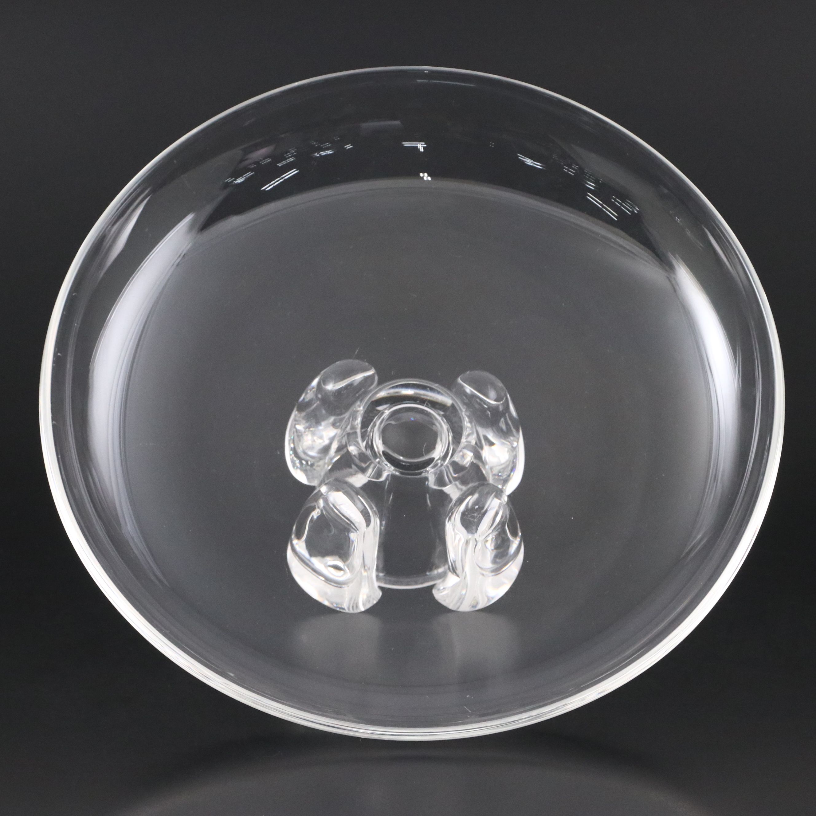 Steuben Art Glass Footed Bowl Designed by George Thompson
