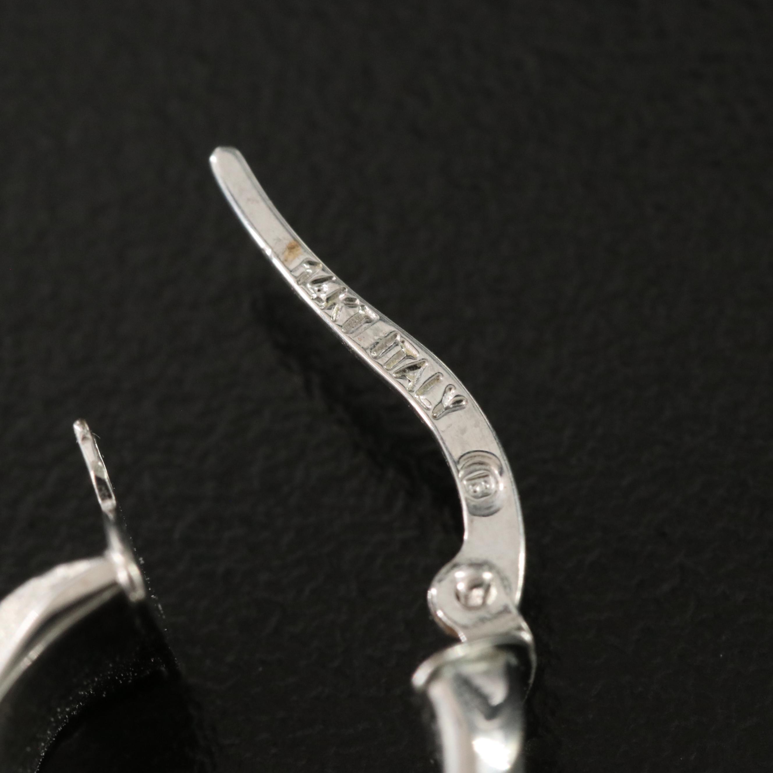 Italian 14K Huggie Hoops