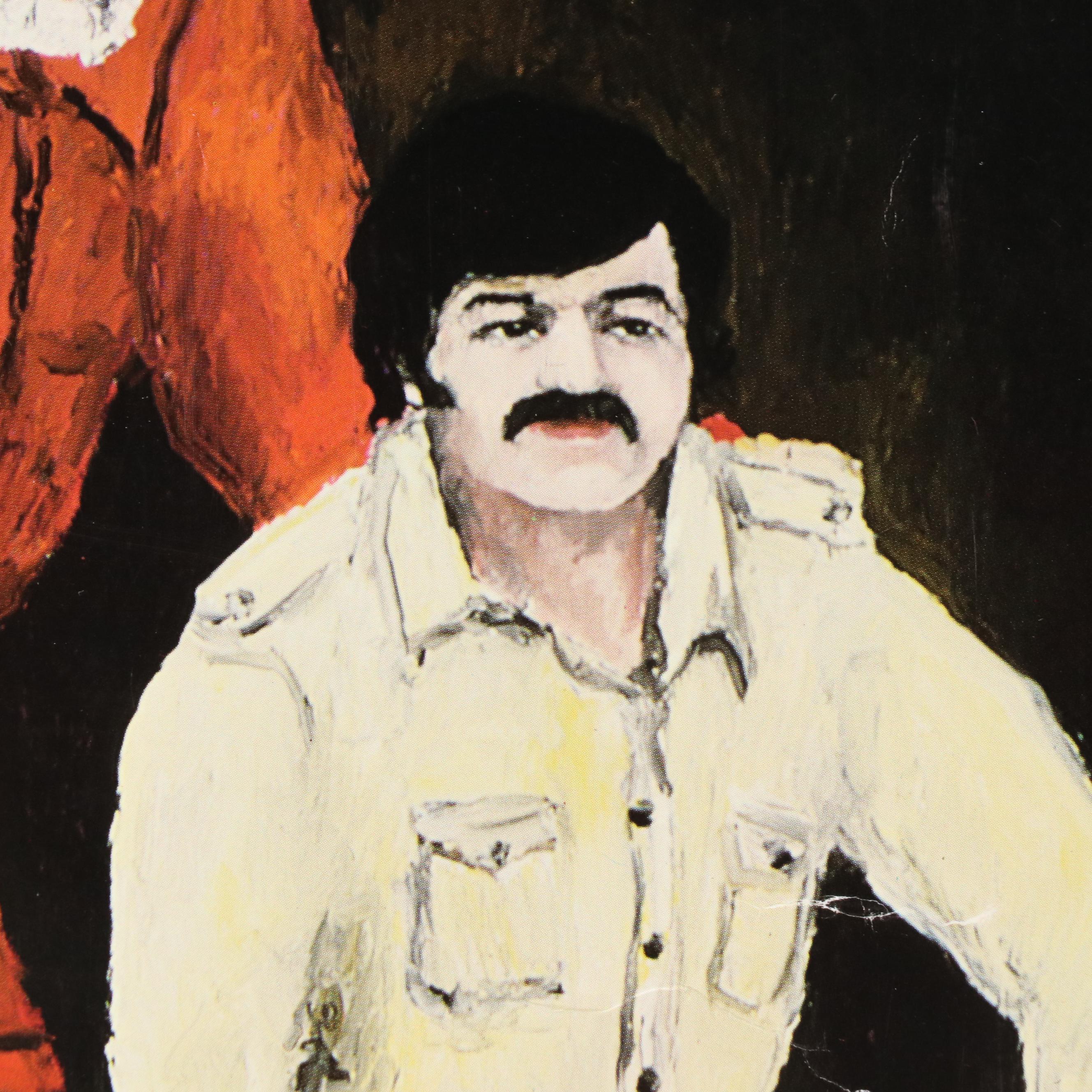 G. Rodrigue Offset Lithograph Poster "Louisiana Writer Gus Weill with Artist"