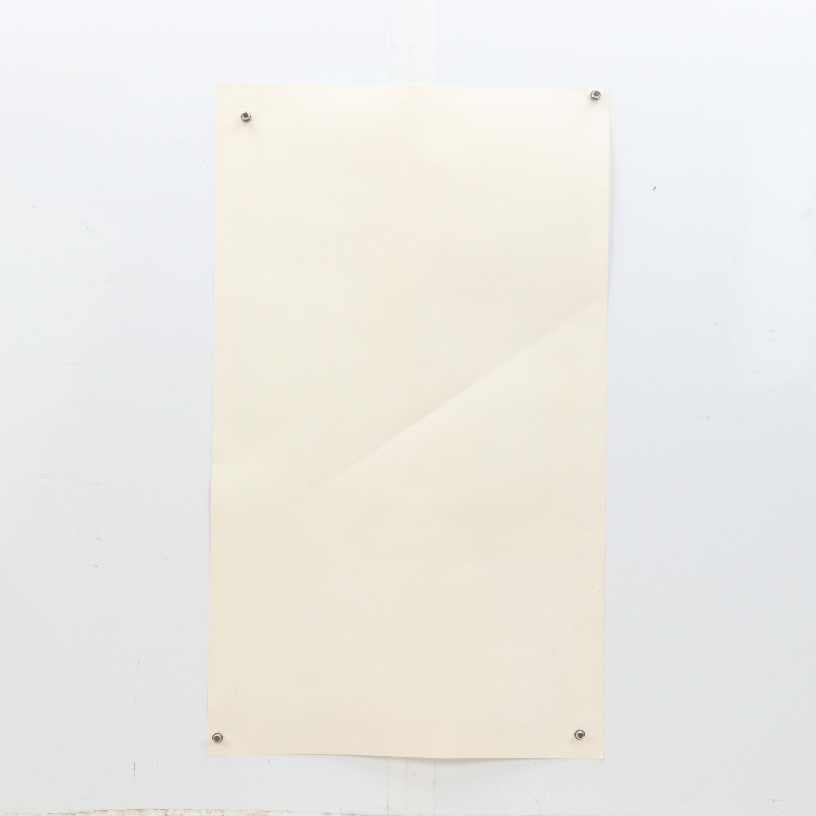 G. Rodrigue Offset Lithograph Poster "Louisiana Writer Gus Weill with Artist"