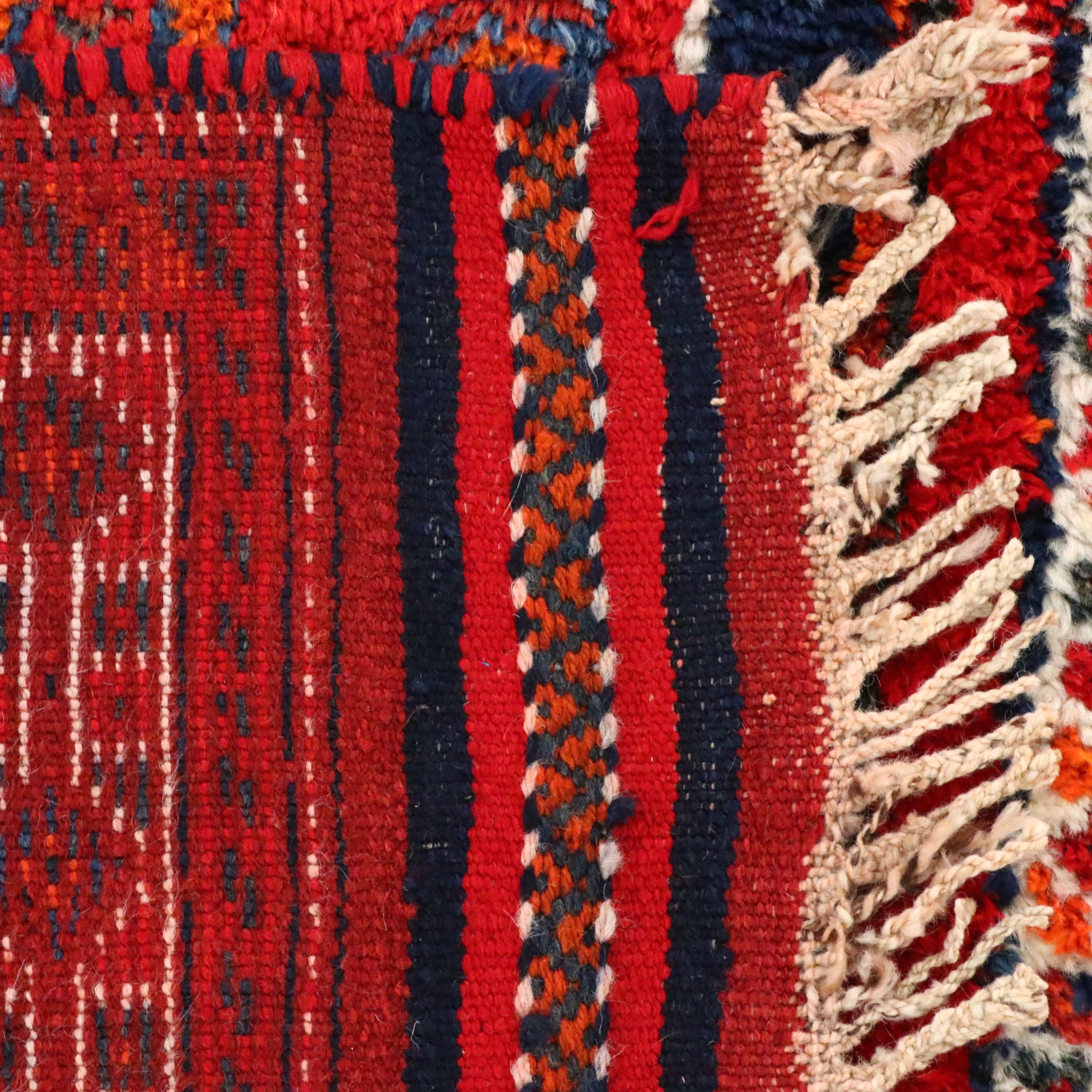 3'2 x 10'3 Hand-Knotted Moroccan Berber Long Rug