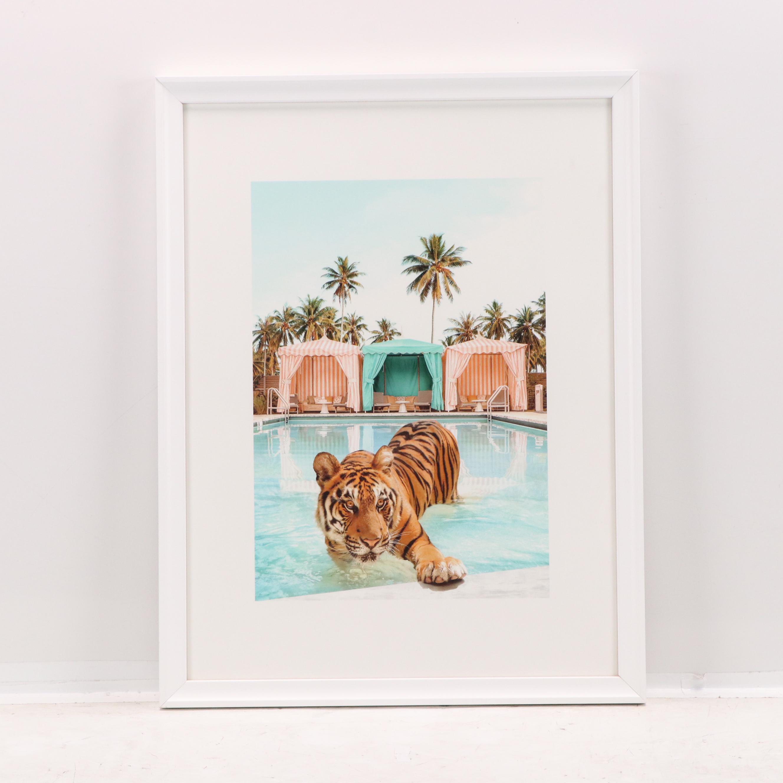 Paul Fuentes Giclée "Cabana Tiger" and "Miami Beach"
