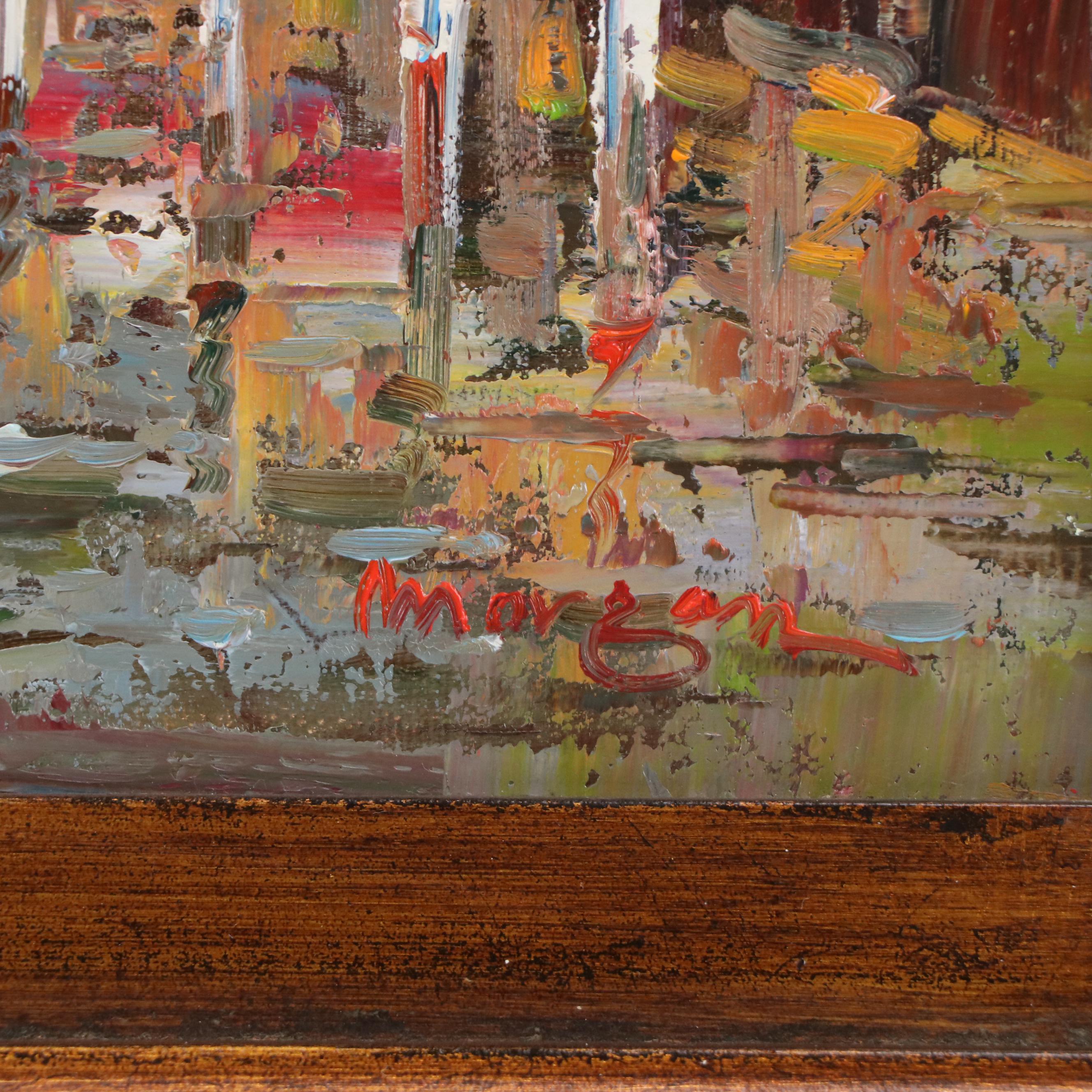 Morgan (Sun-Ki Back) Oil Painting of Bacino di San Marco, Venice, Circa 1998