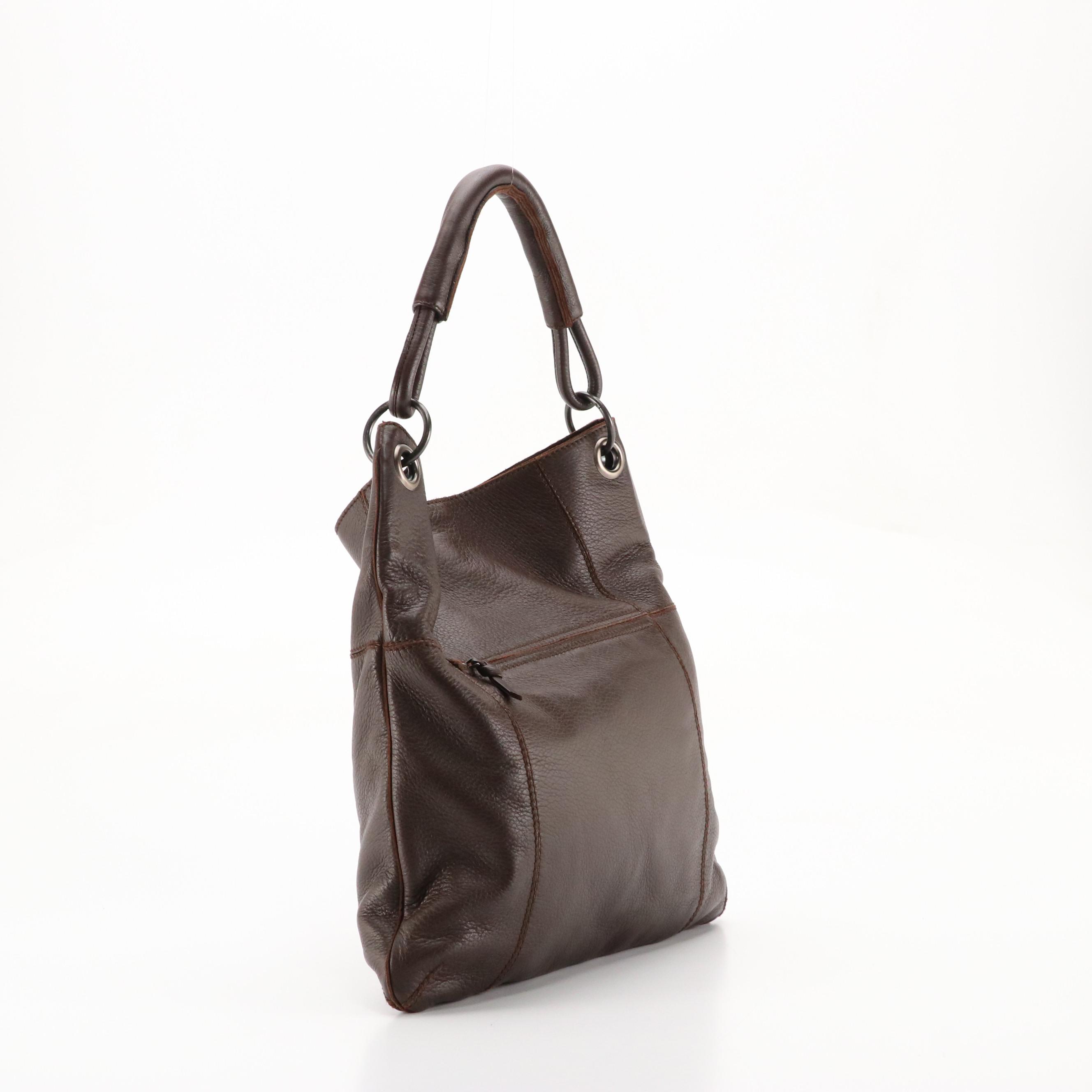 Bottega Veneta Brown Grain Leather Hobo Bag