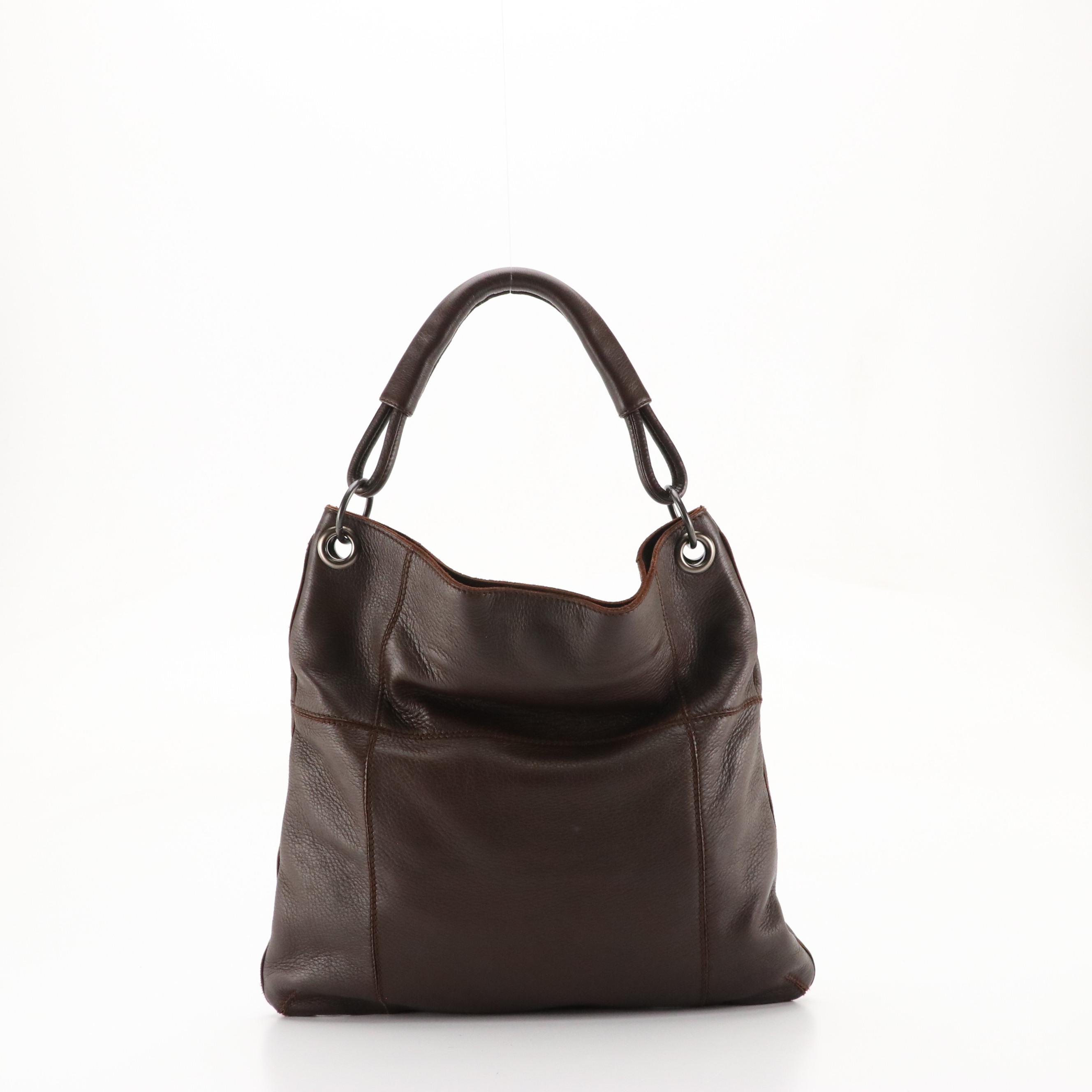 Bottega Veneta Brown Grain Leather Hobo Bag