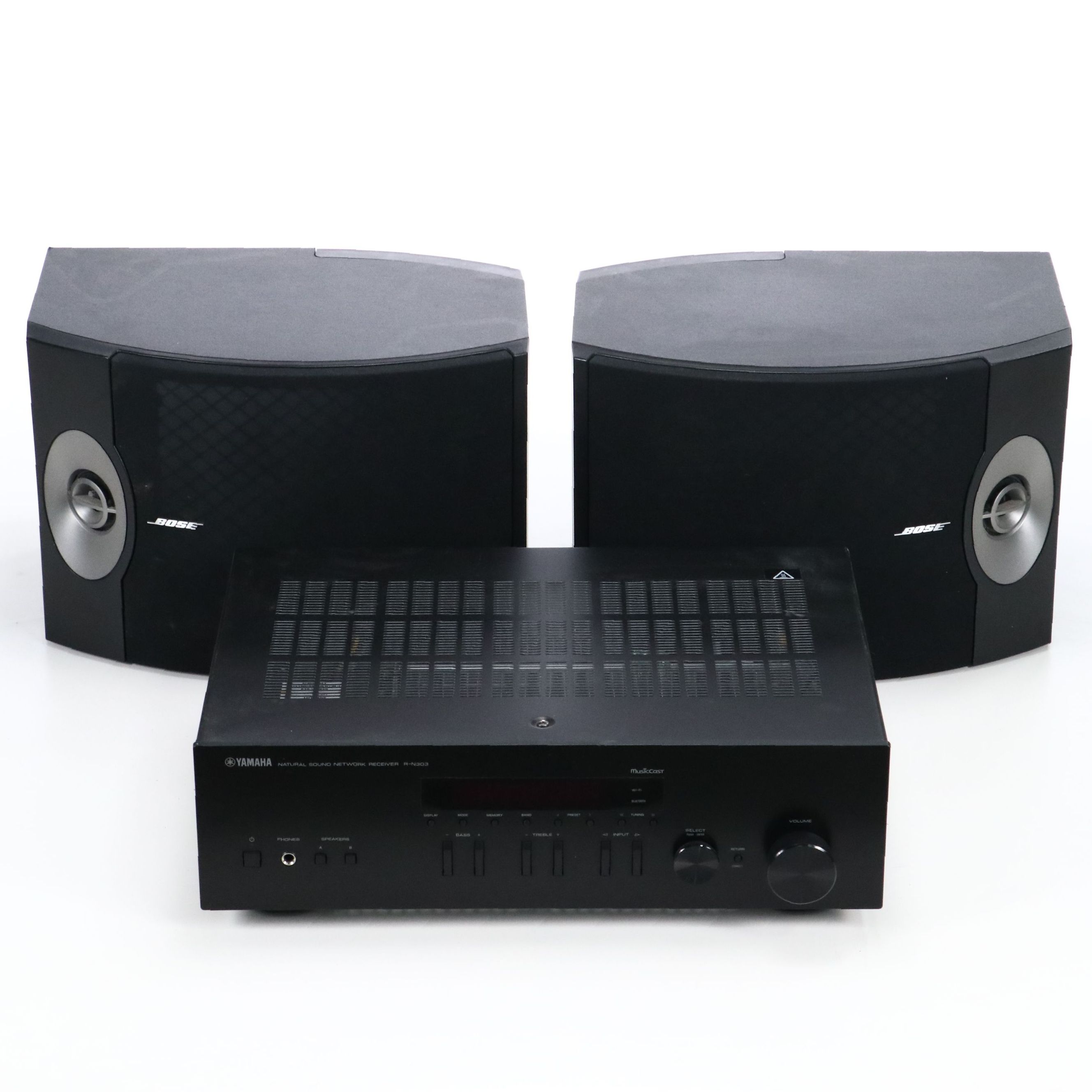 Yamaha R-N303 Receiver with Bose 301-V Stereo Loudspeakers