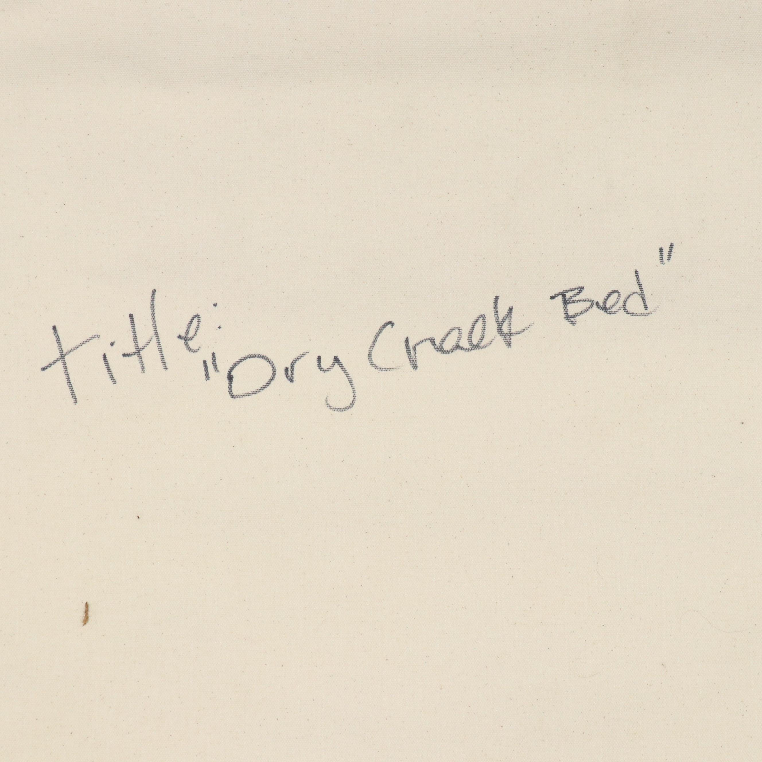 Mark Whitmarsh Landscape Acrylic Painting "Dry Creek Bed," 21st Century