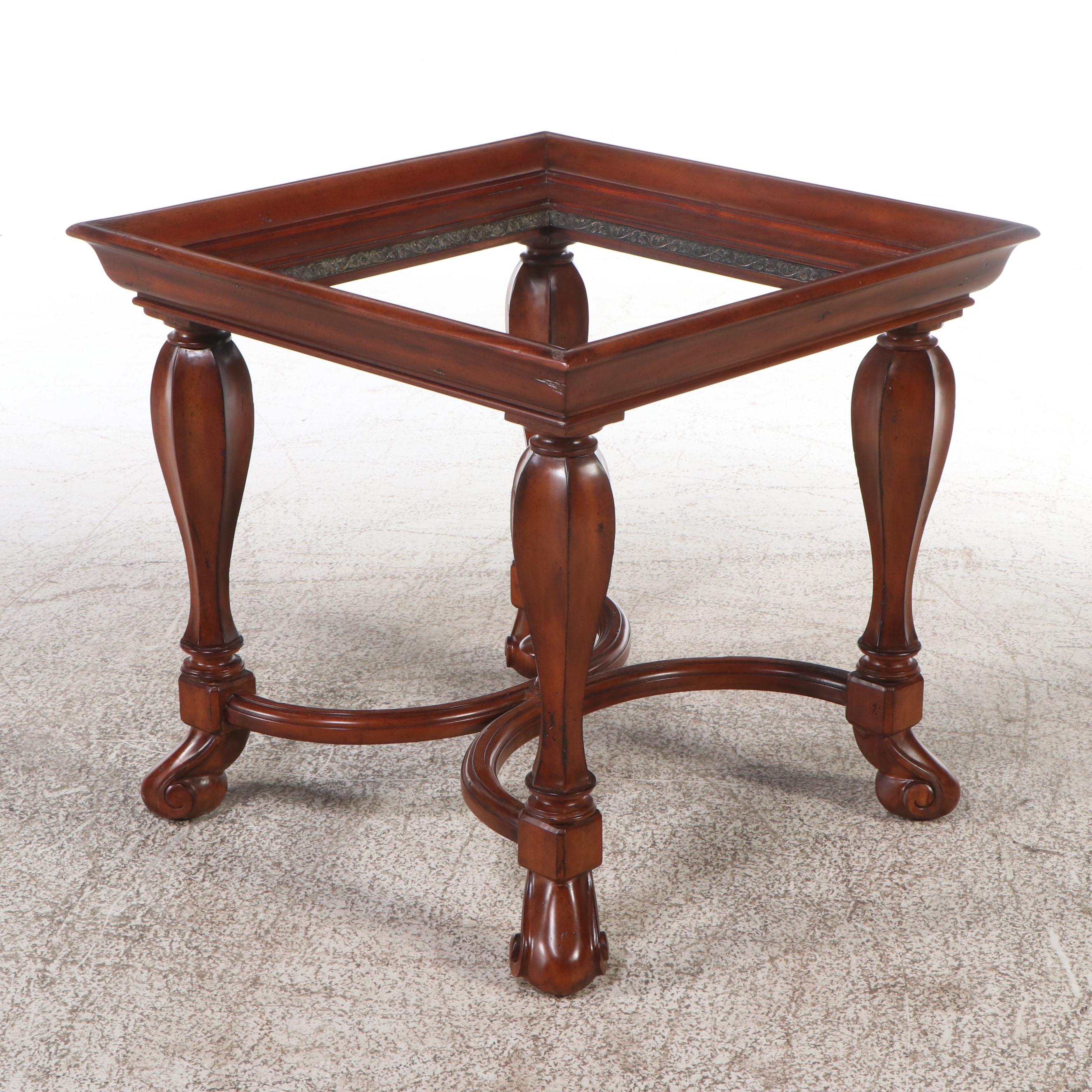 Renaissance Revival Style Mahogany Finish Side Table