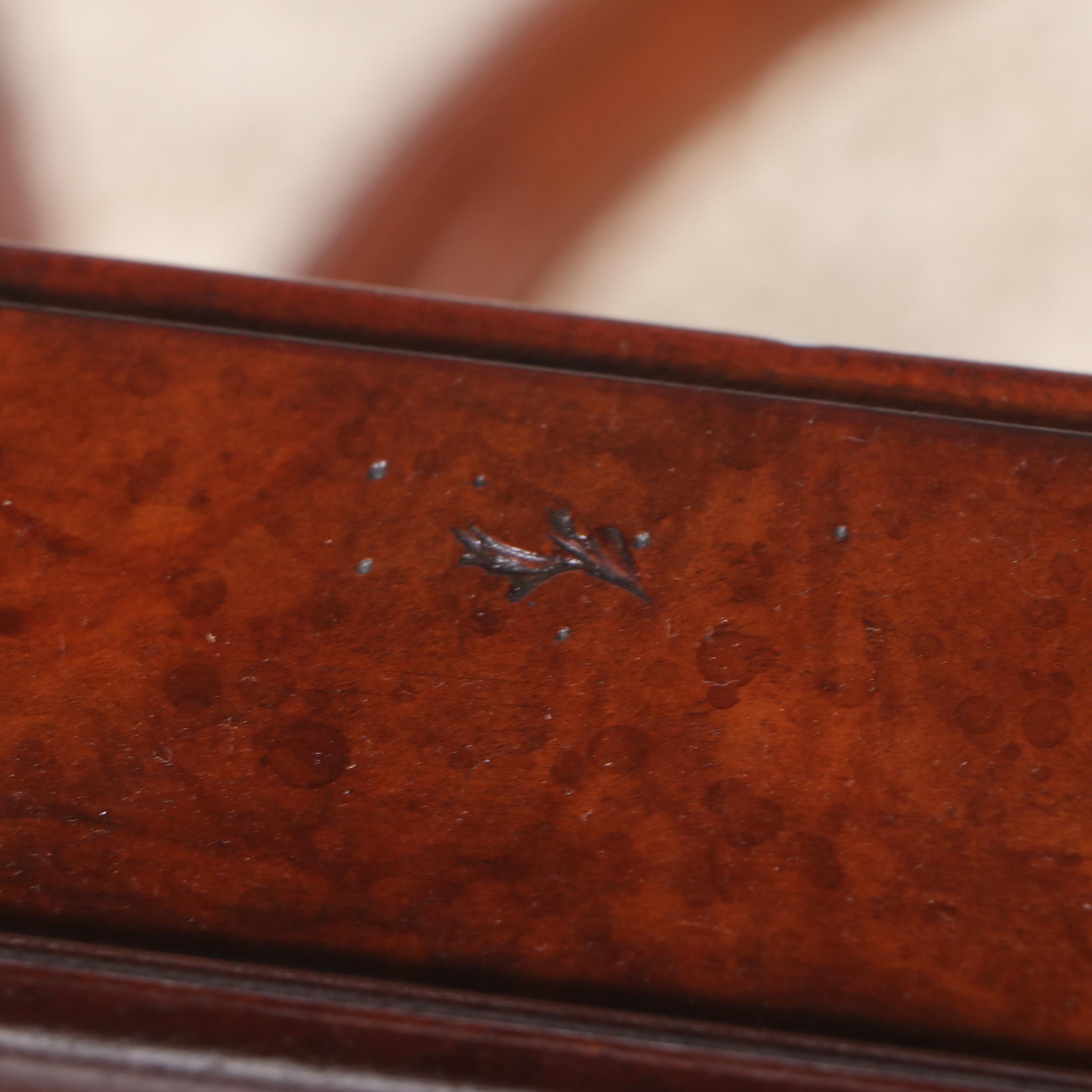 Renaissance Revival Style Mahogany Finish Side Table