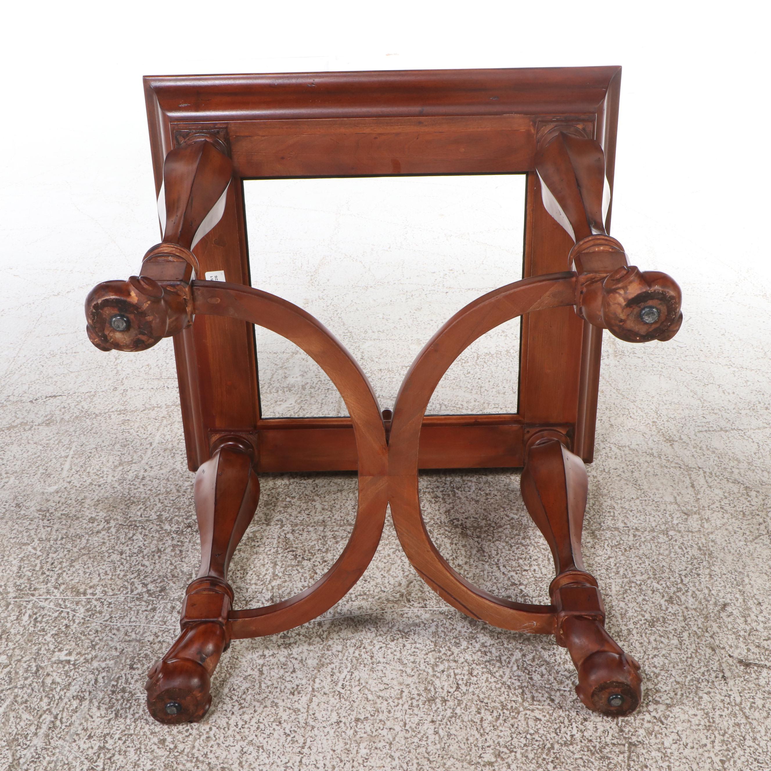 Renaissance Revival Style Mahogany Finish Side Table