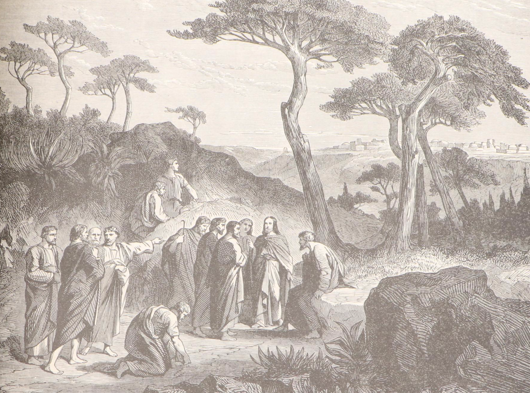 Embossed Leather Holy Bible with Old and New Testaments, 1880