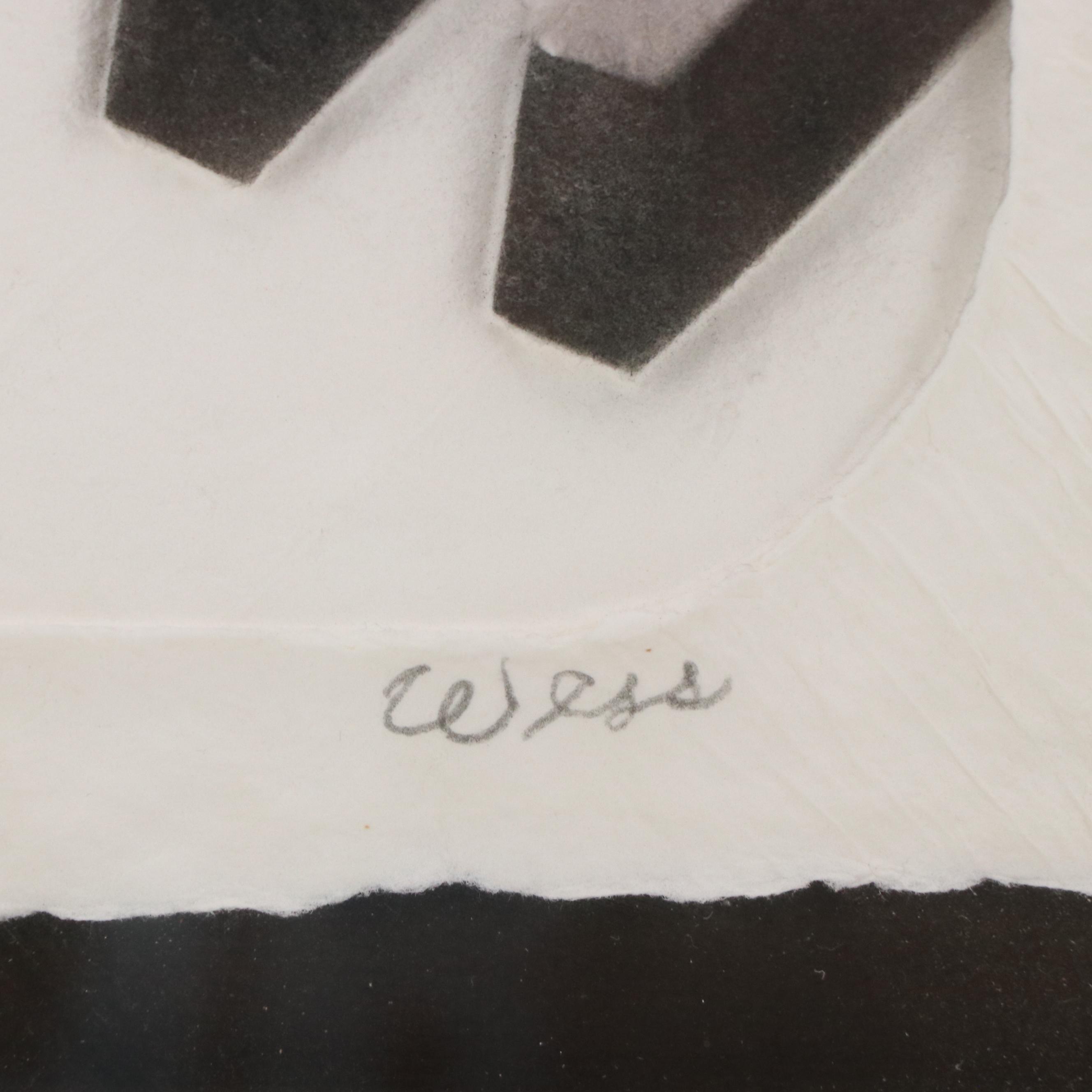 Wesley "Wess" Smith Dimensional Paper Pulp Art "Rhapsody," 1985