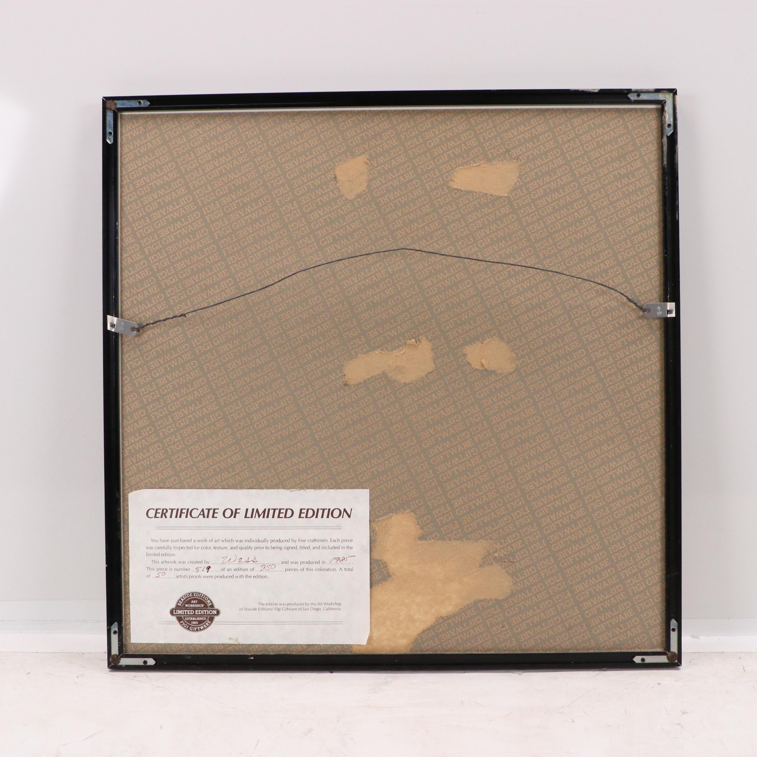 Wesley "Wess" Smith Dimensional Paper Pulp Art "Rhapsody," 1985