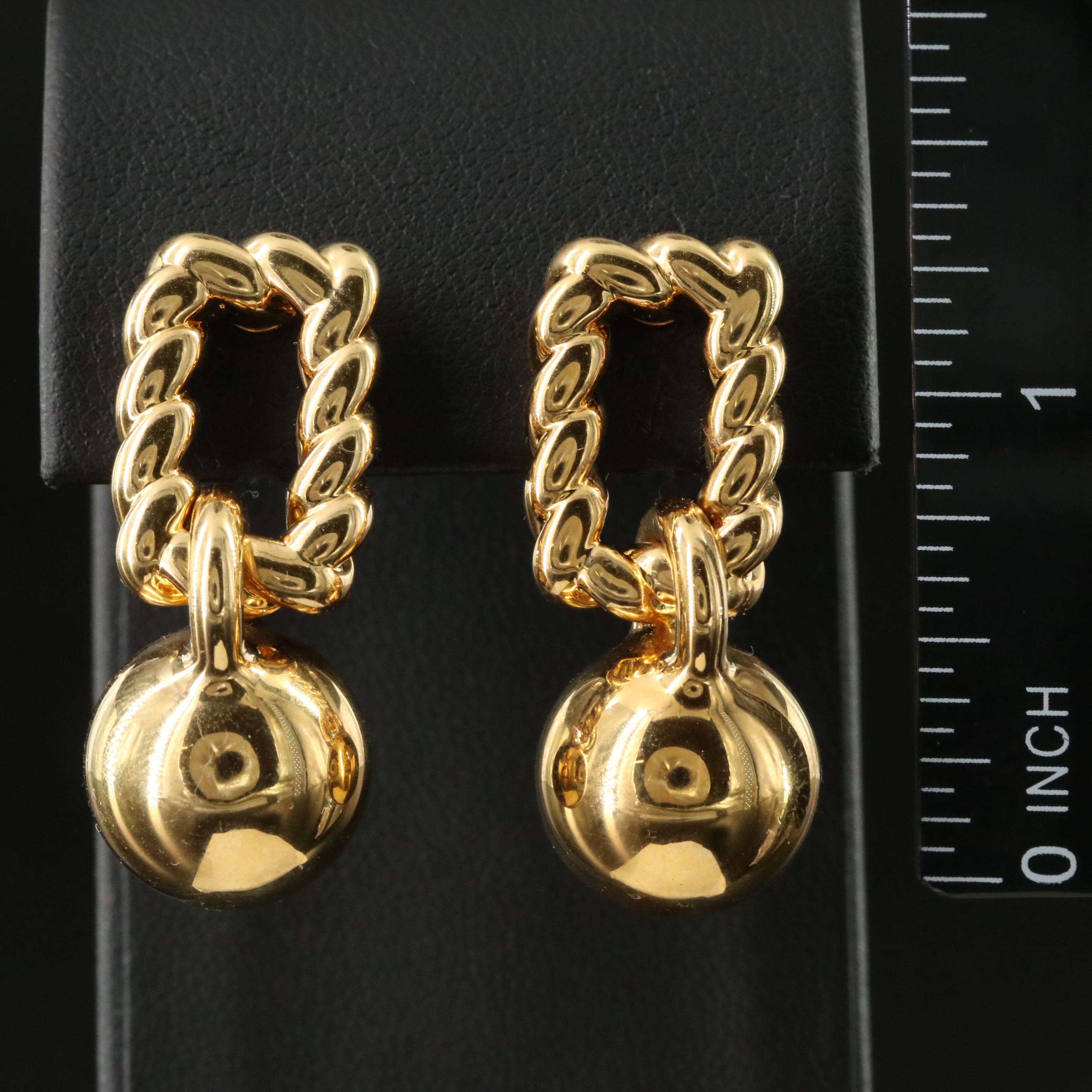 Italian Milor 14K Electroformed Earrings