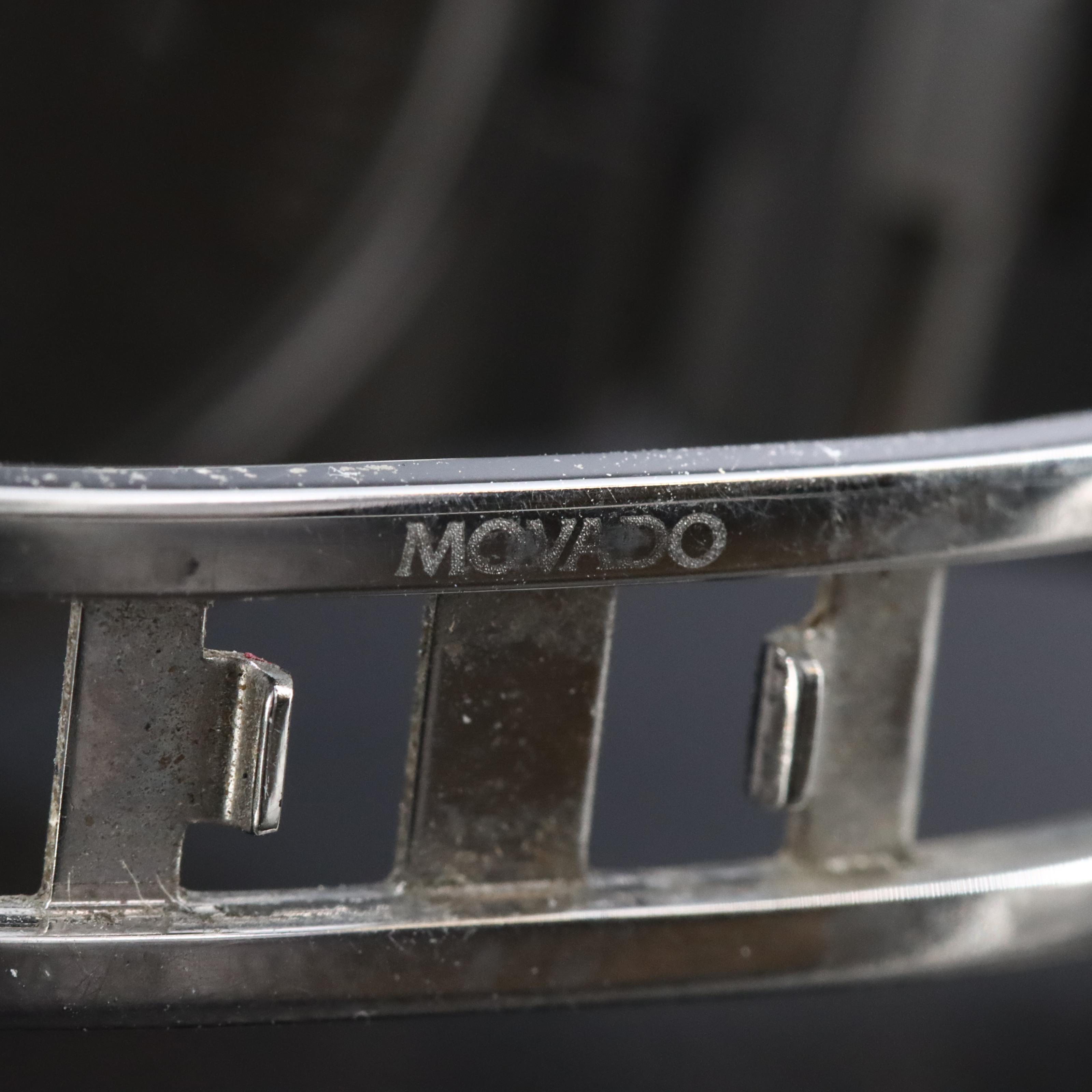 Movado Two-Tone Black Dial Watch