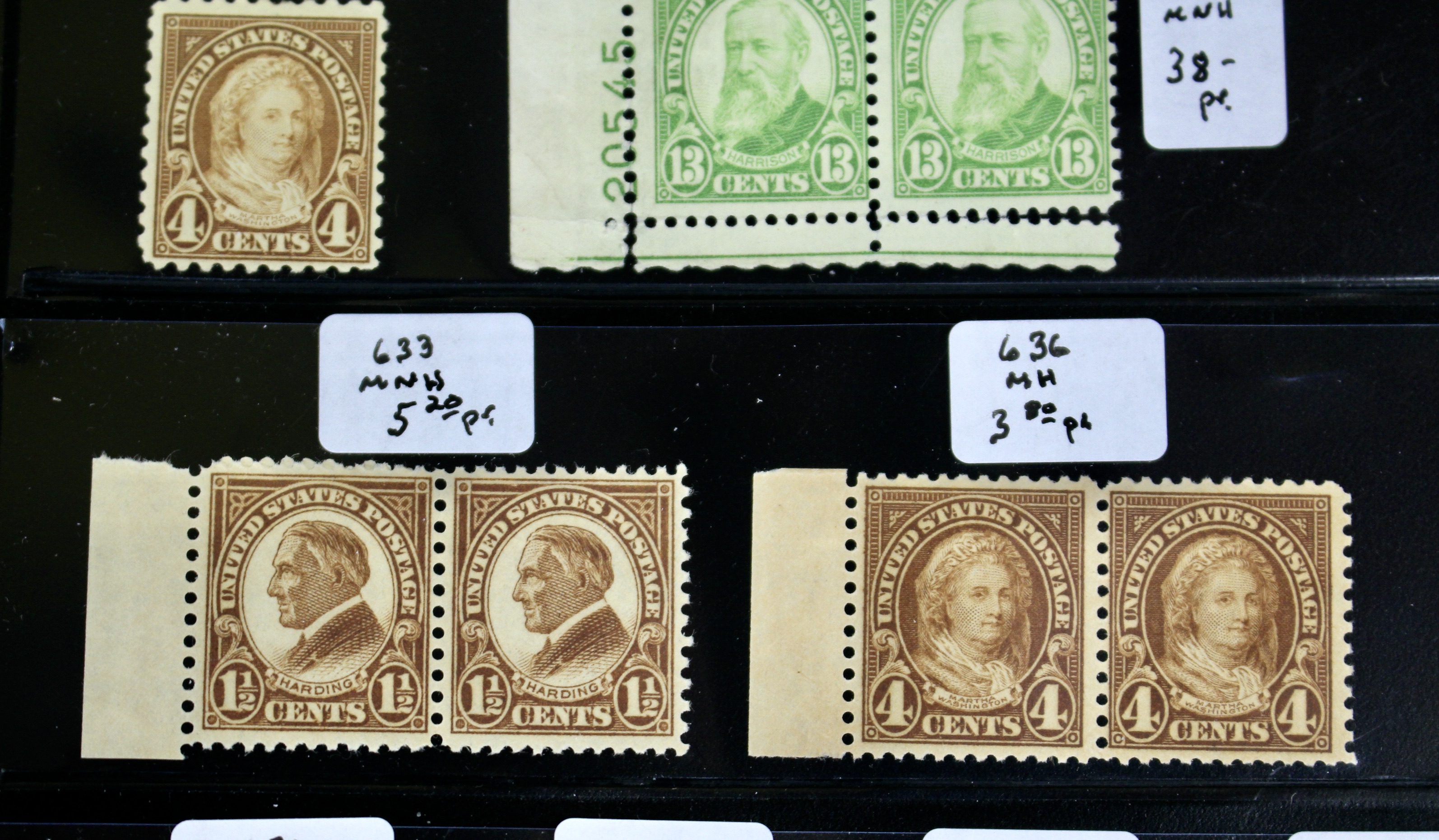 Sixty-Four Mint and MNH U.S. Postage Stamps, Scott #s 328 to C23