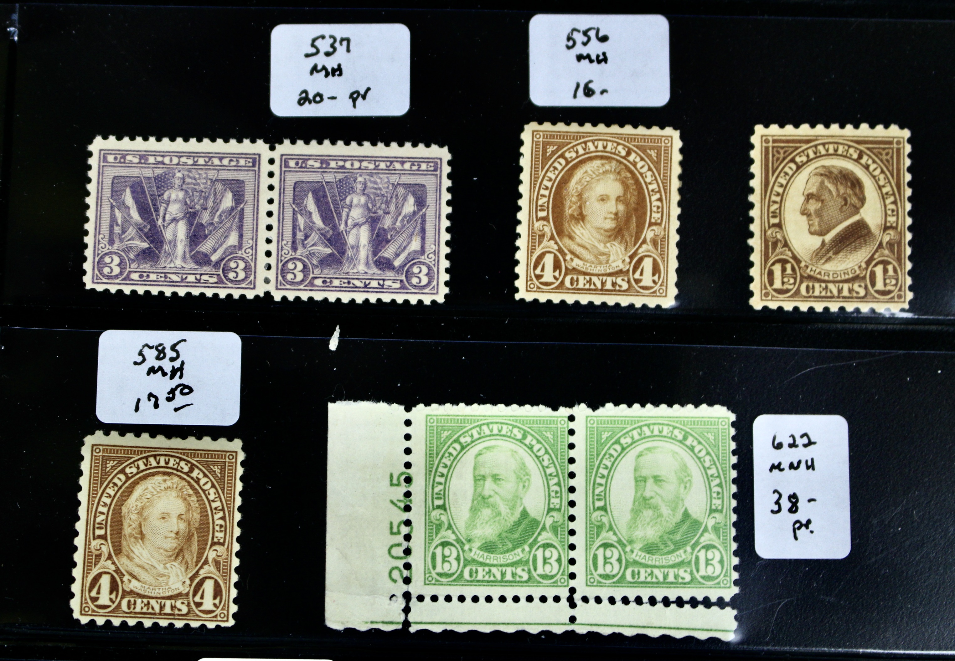 Sixty-Four Mint and MNH U.S. Postage Stamps, Scott #s 328 to C23