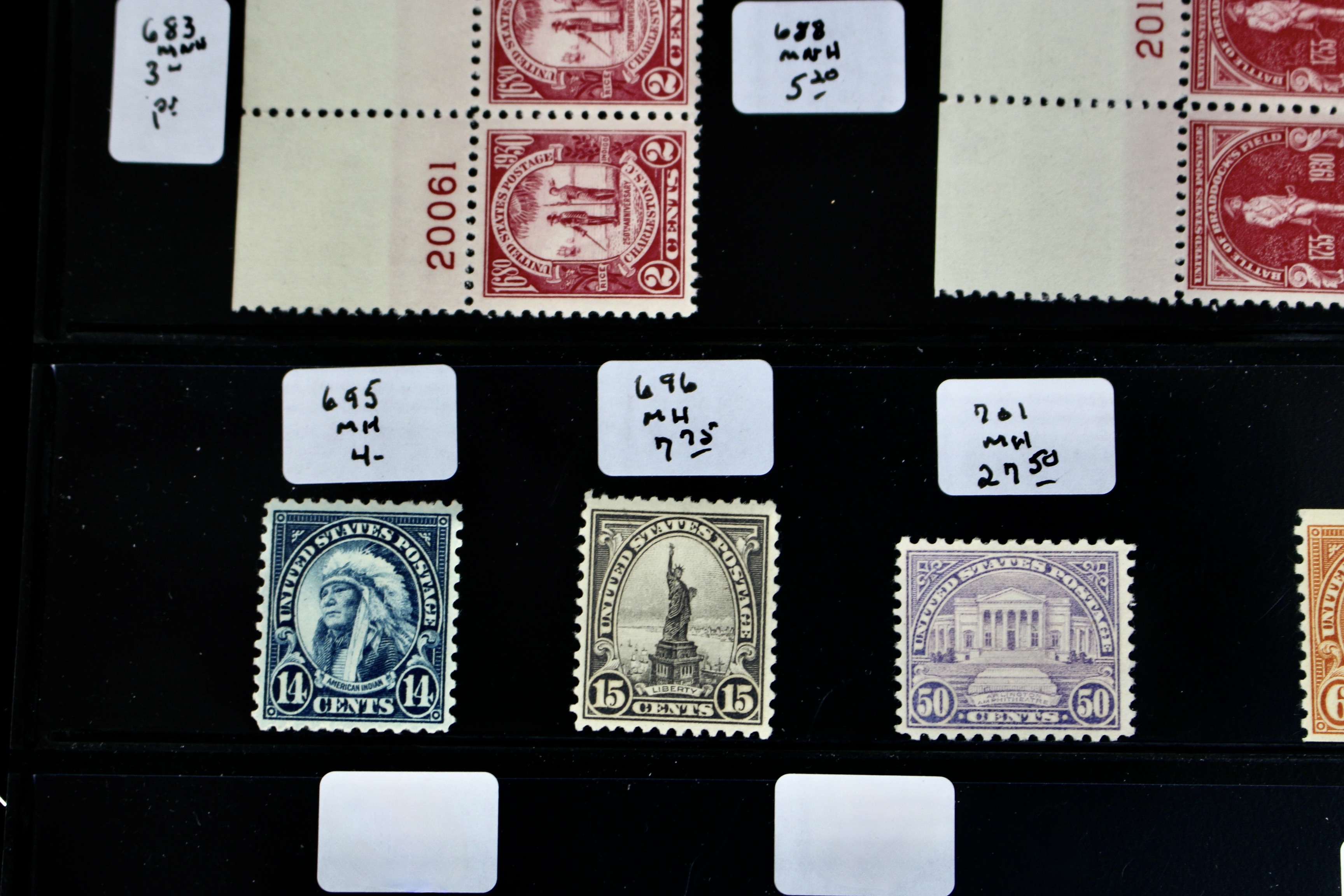 Sixty-Four Mint and MNH U.S. Postage Stamps, Scott #s 328 to C23