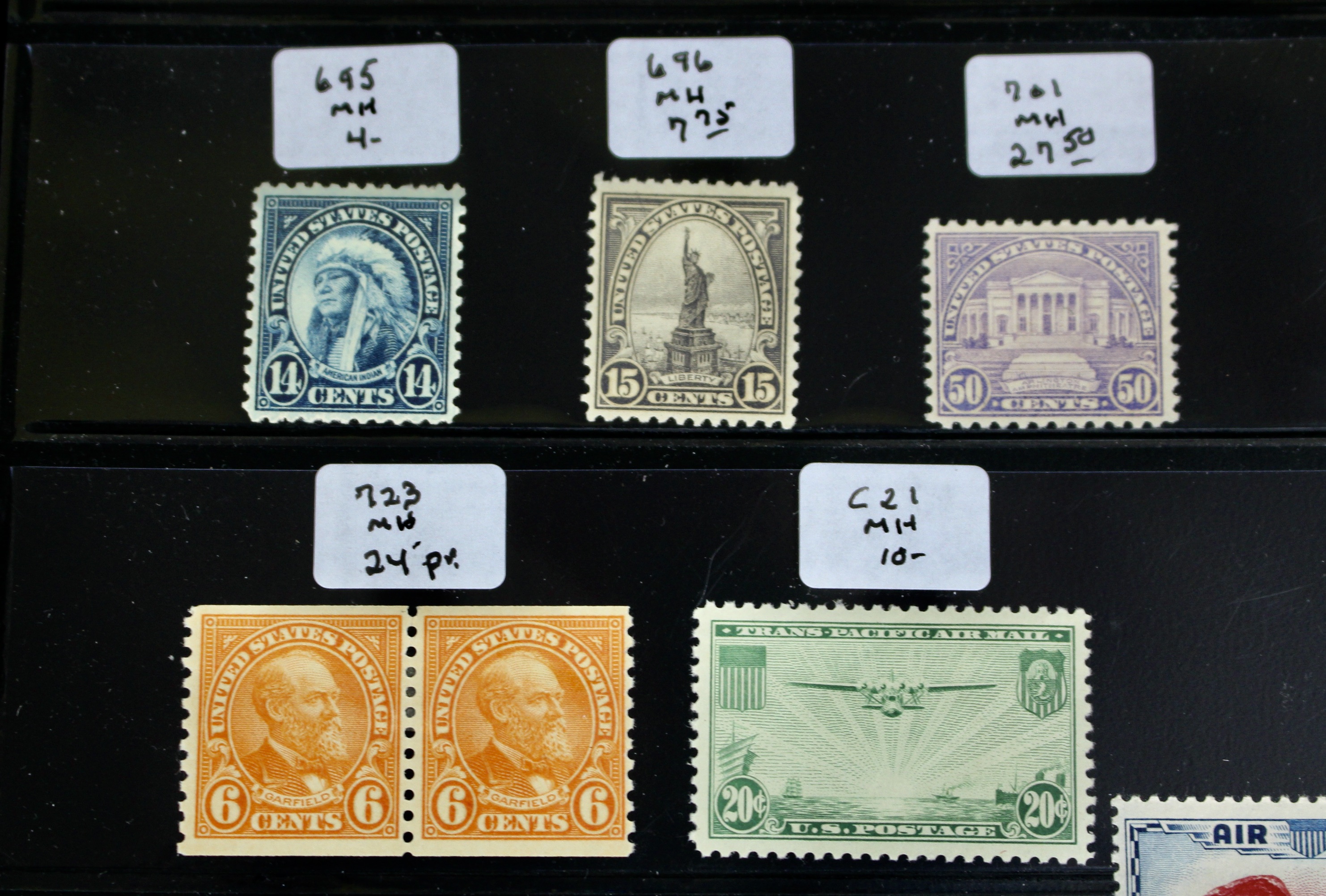 Sixty-Four Mint and MNH U.S. Postage Stamps, Scott #s 328 to C23