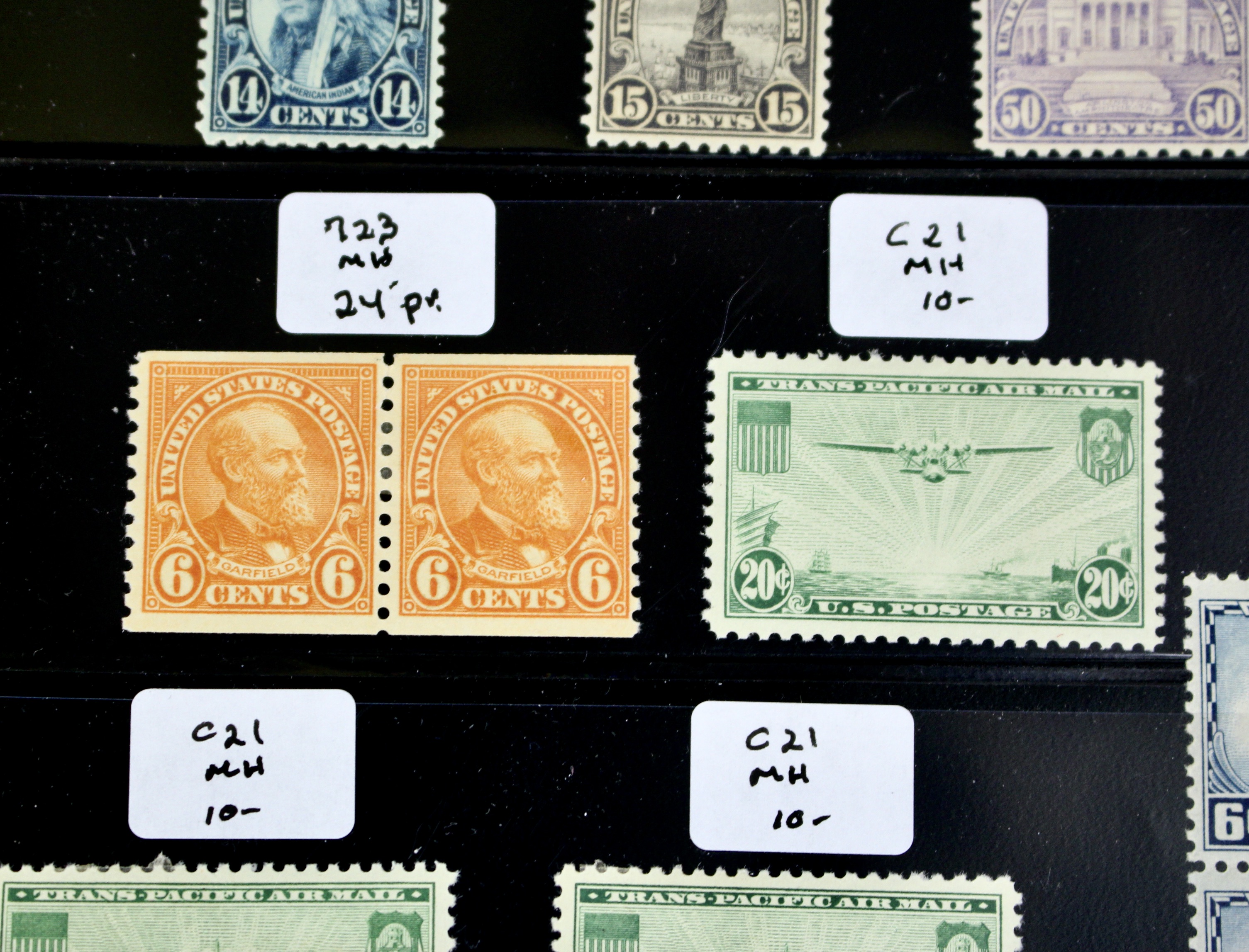 Sixty-Four Mint and MNH U.S. Postage Stamps, Scott #s 328 to C23