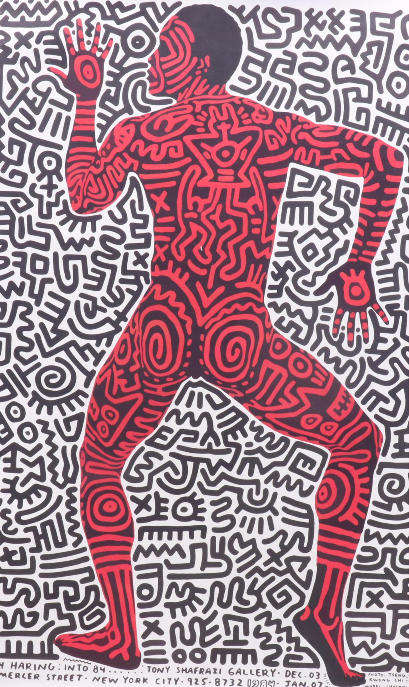Digital Print After Keith Haring Poster "Into 84"