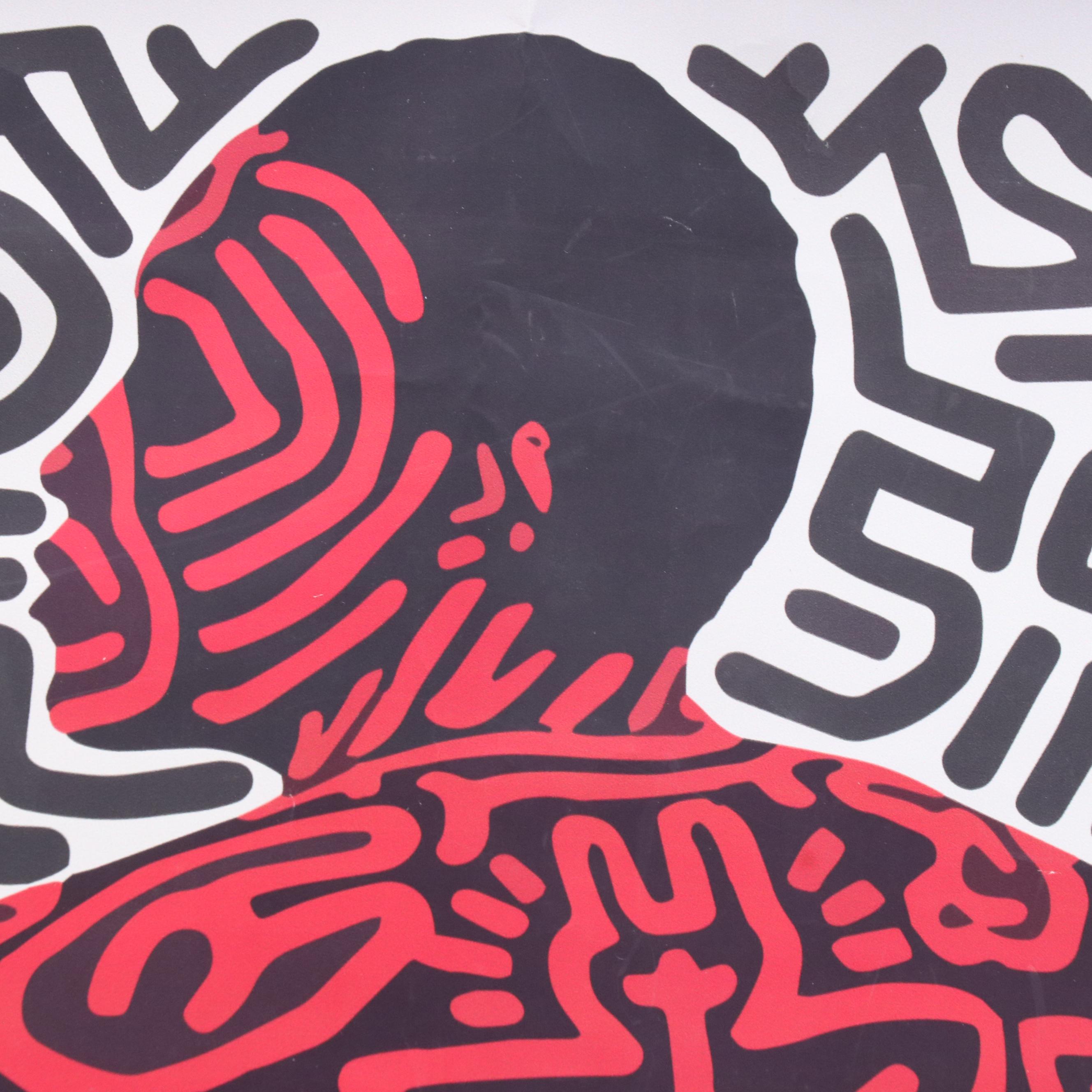 Digital Print After Keith Haring Poster "Into 84"