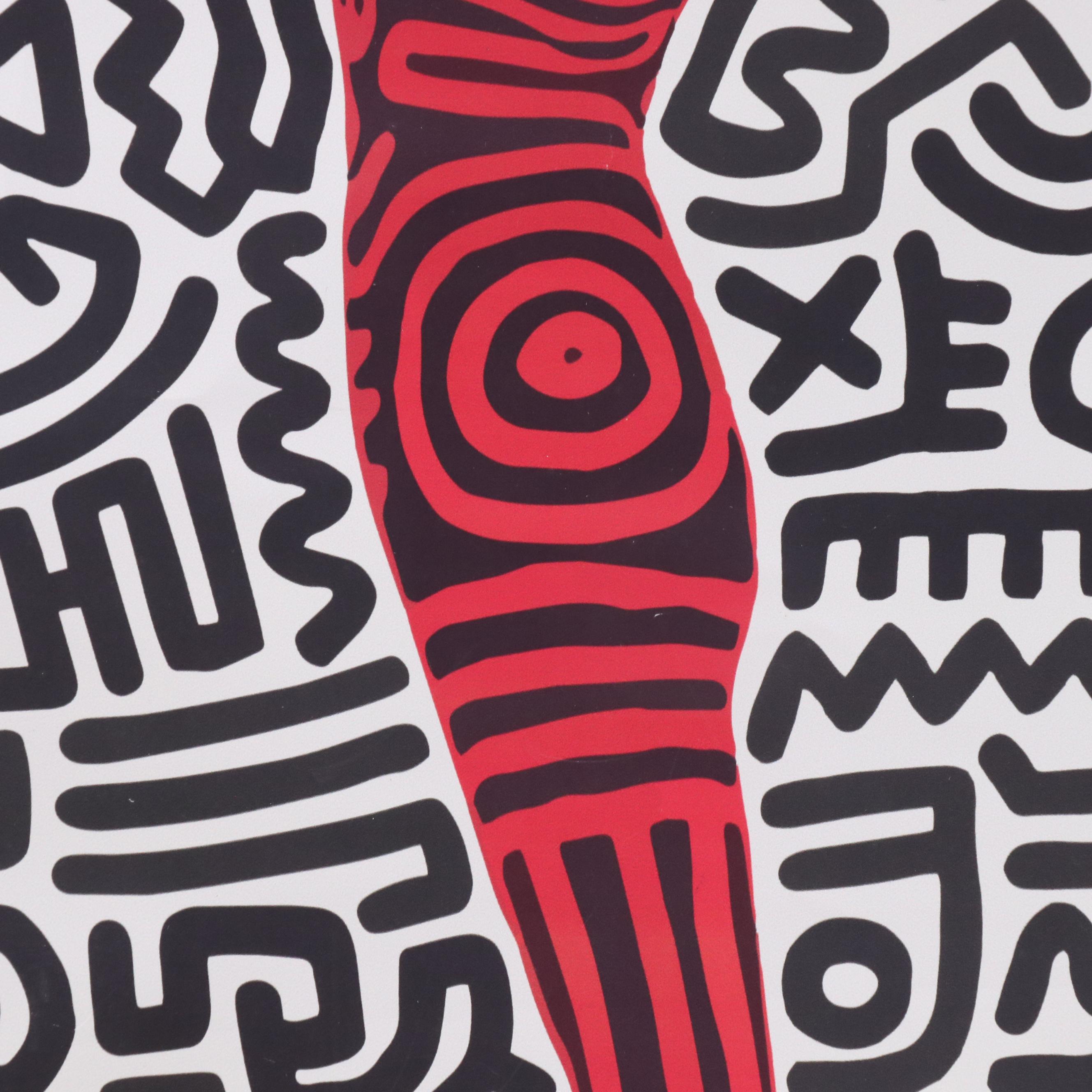 Digital Print After Keith Haring Poster "Into 84"