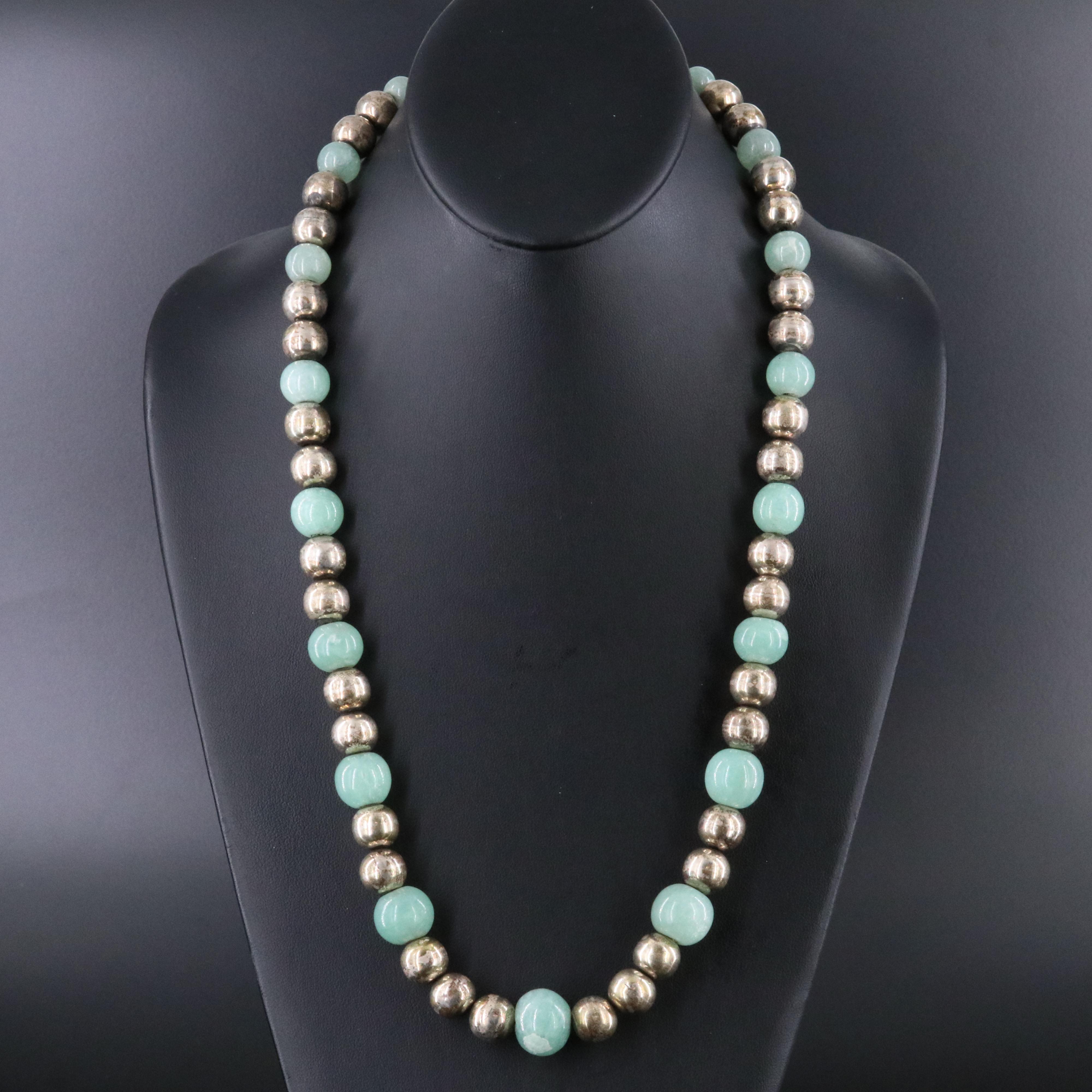 Sterling Aventurine Necklace