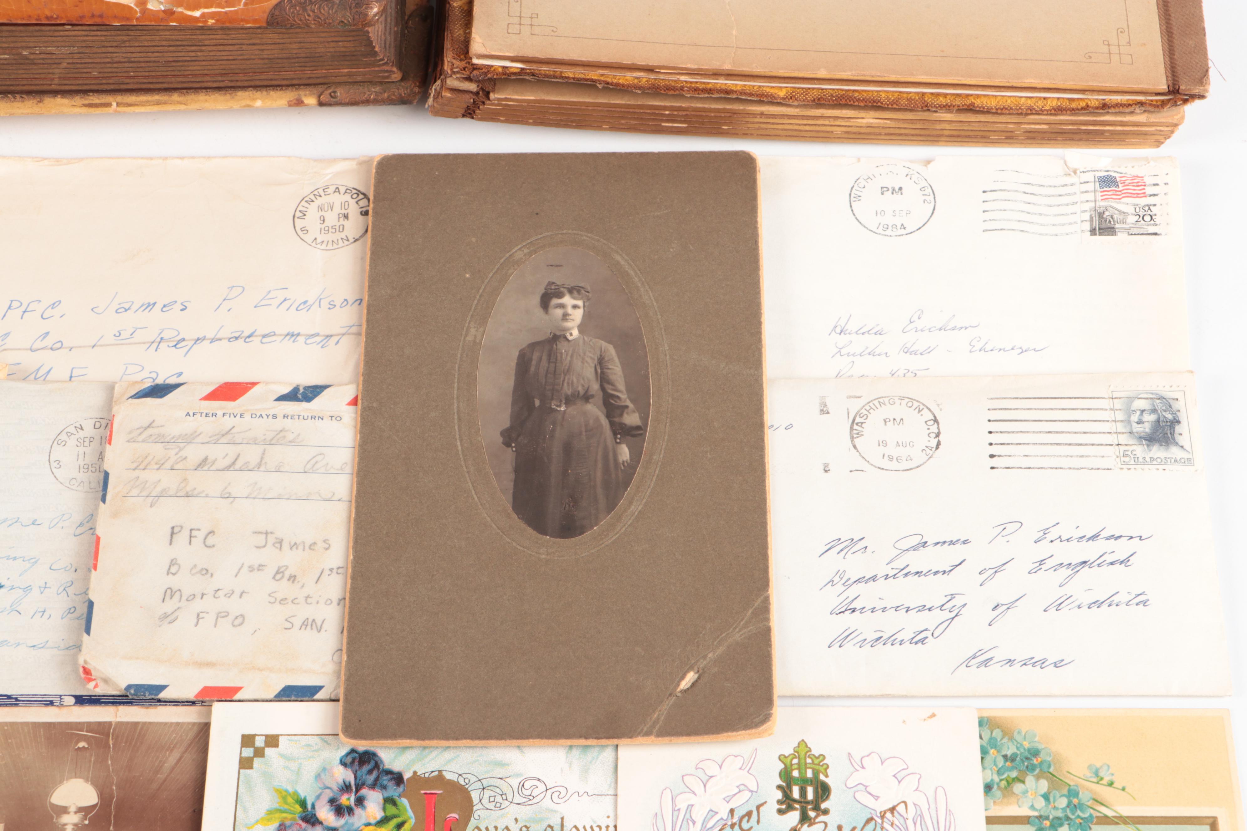 Victorian and Other Portrait Photographs, Postcards, Letters and More Ephemera