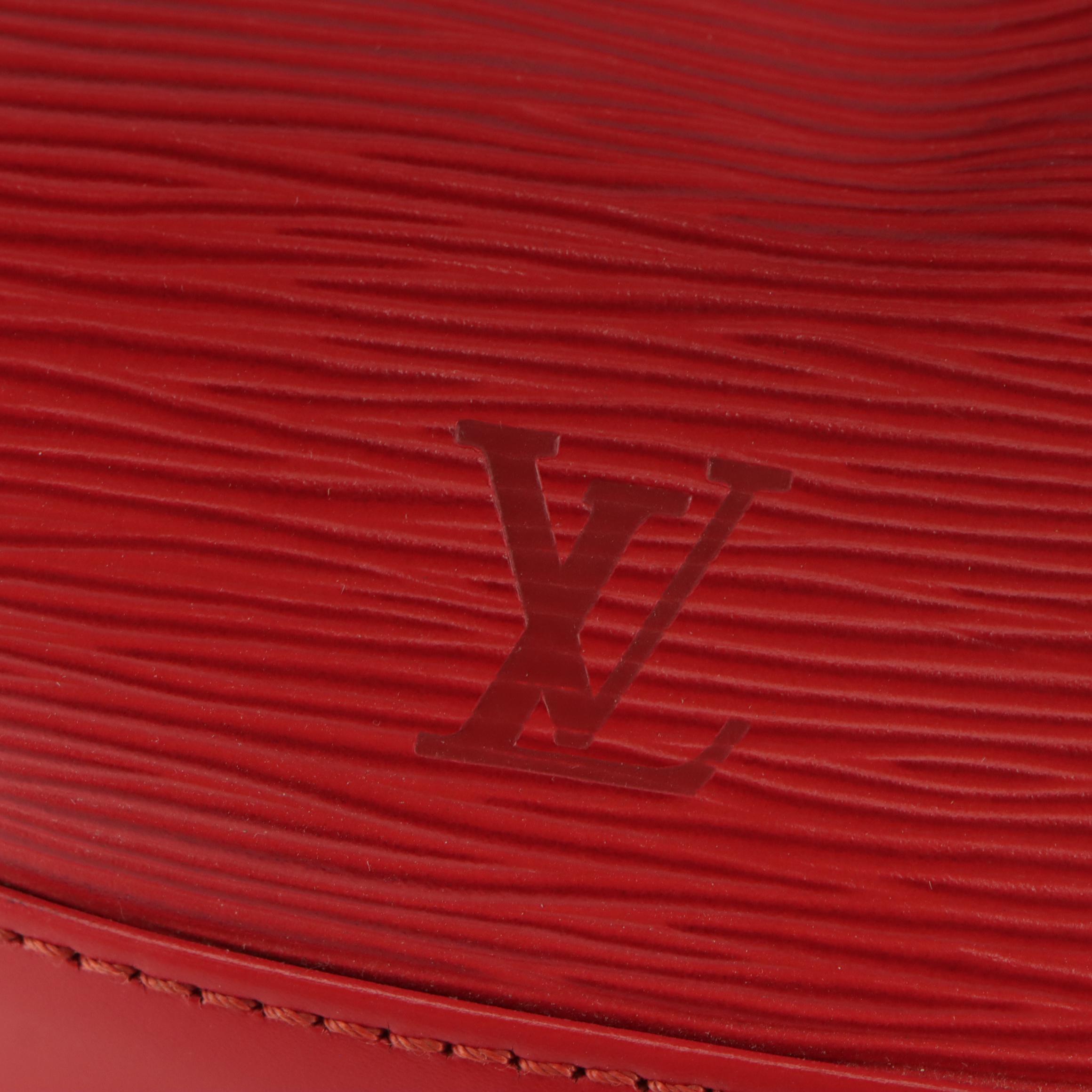 Louis Vuitton Noé Bag in Castilian Red Epi/Smooth Leather