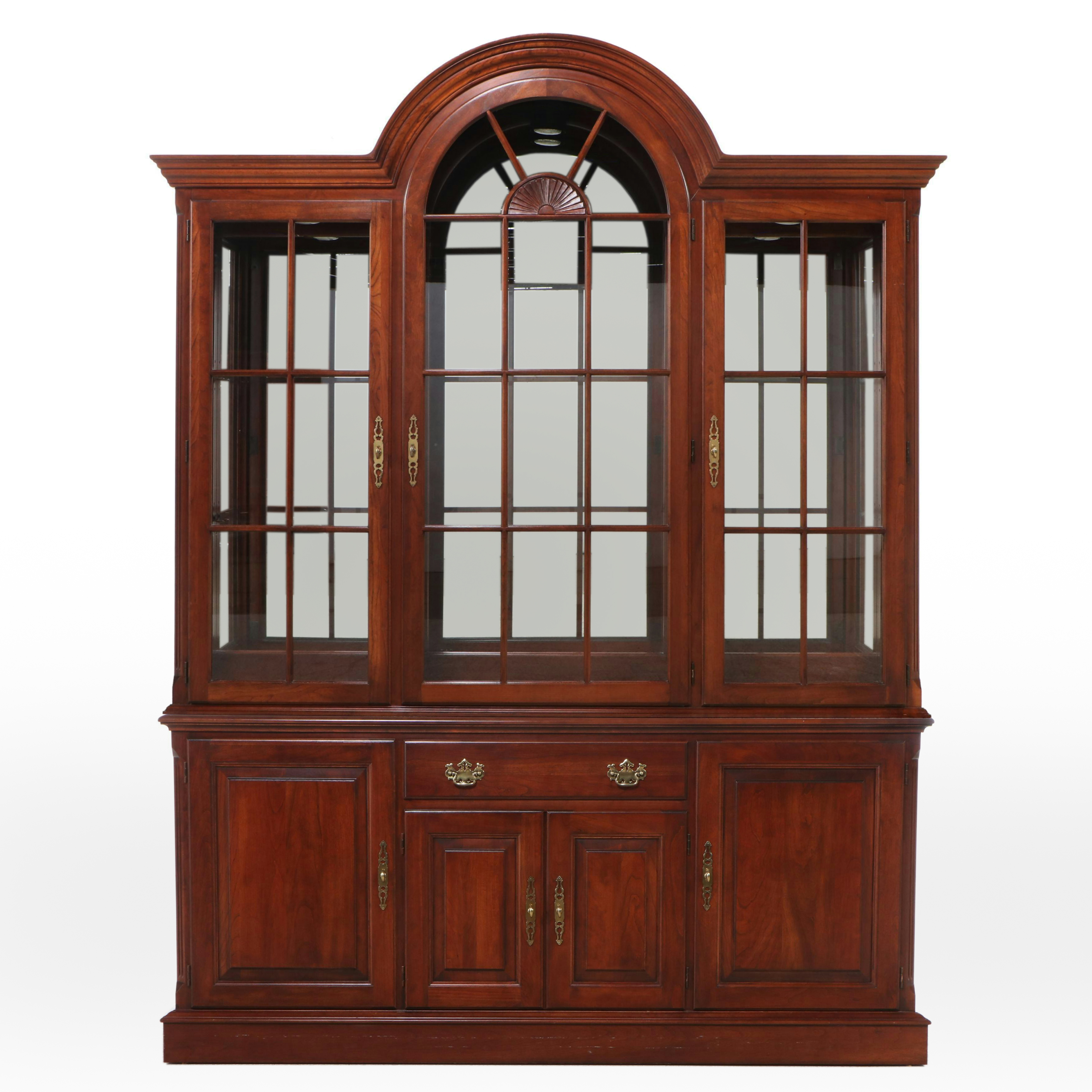 Pennsylvania House Federal Style Cherry Illuminated China Cabinet