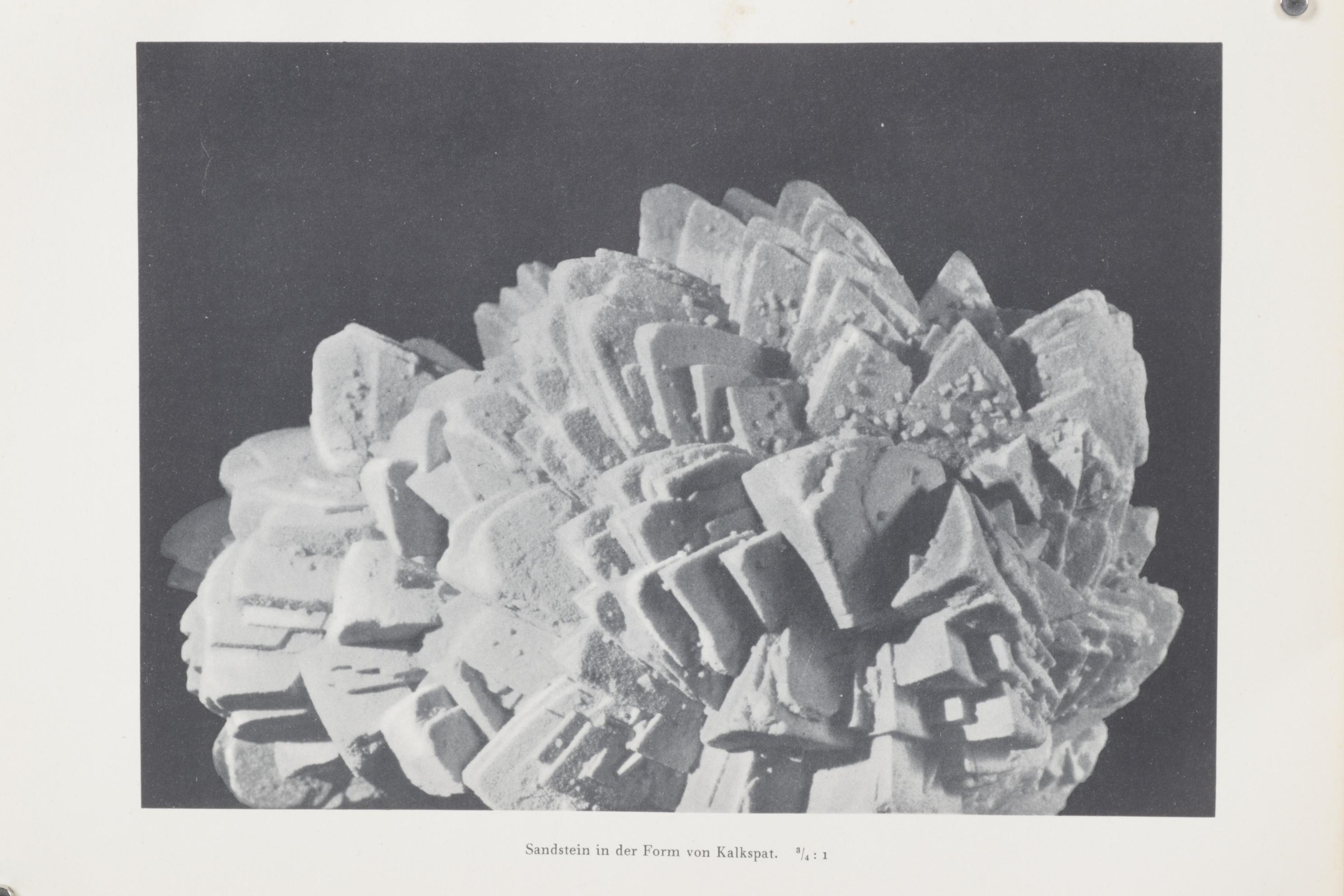 Oskar Prochnow Photogravure "Sandstein in der Form von Kalkspat," 1928