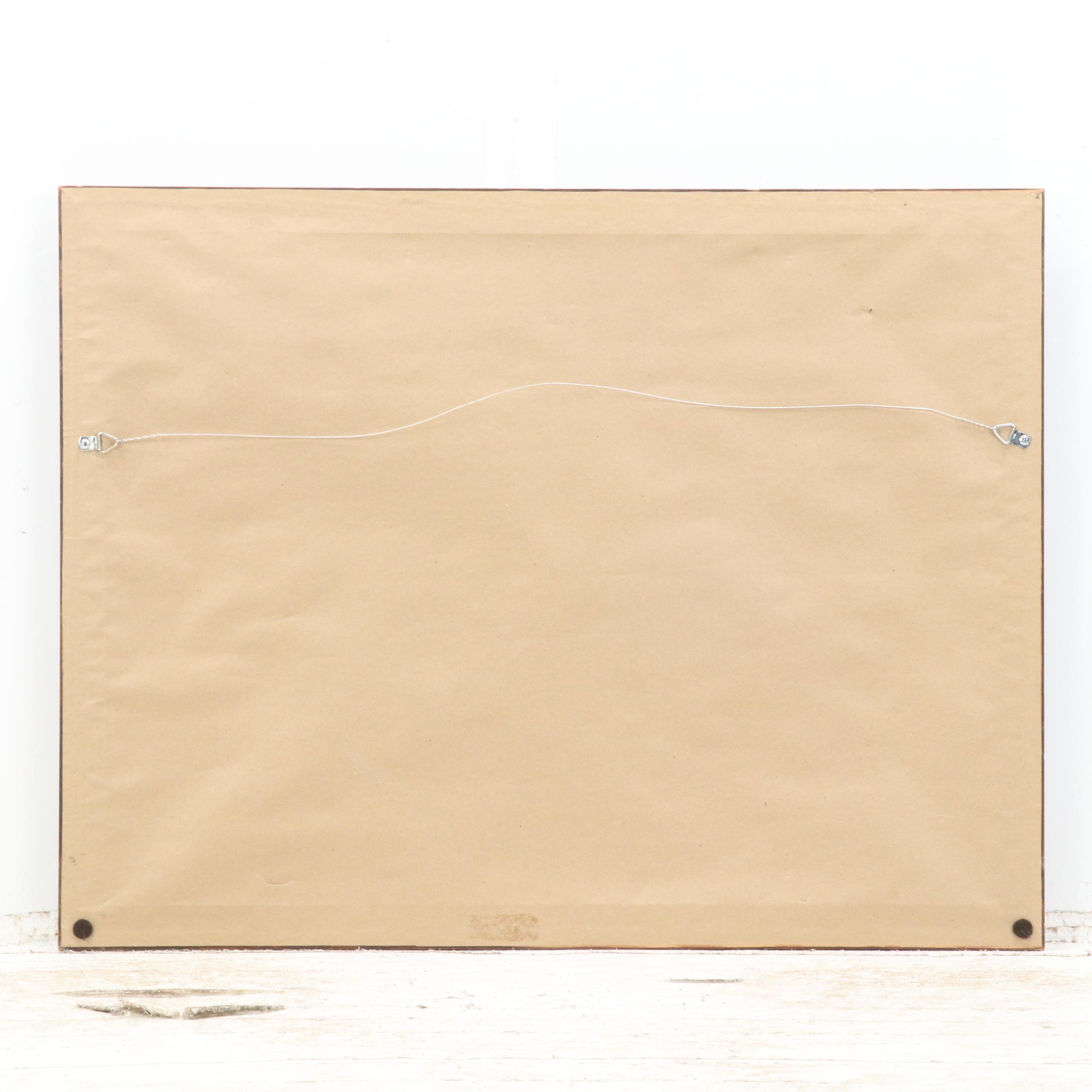 Catherine Daniel Landscape Oil Painting of Mountainside Homestead, 1995