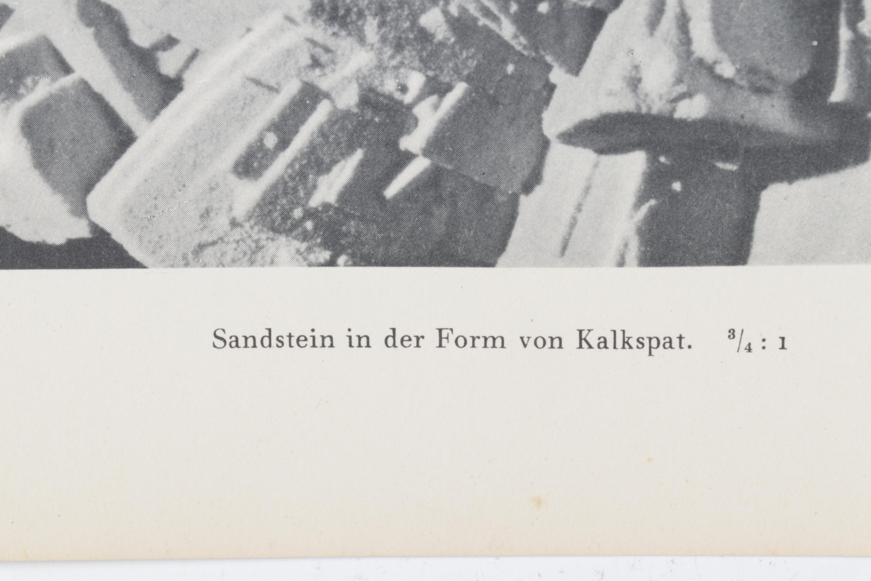 Oskar Prochnow Photogravure "Sandstein in der Form von Kalkspat," 1928