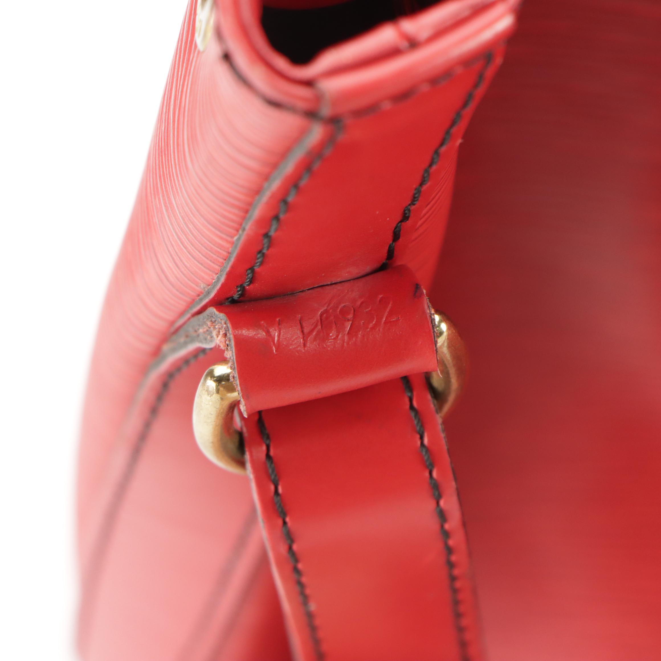 Louis Vuitton Noé Bag in Castilian Red Epi/Smooth Leather