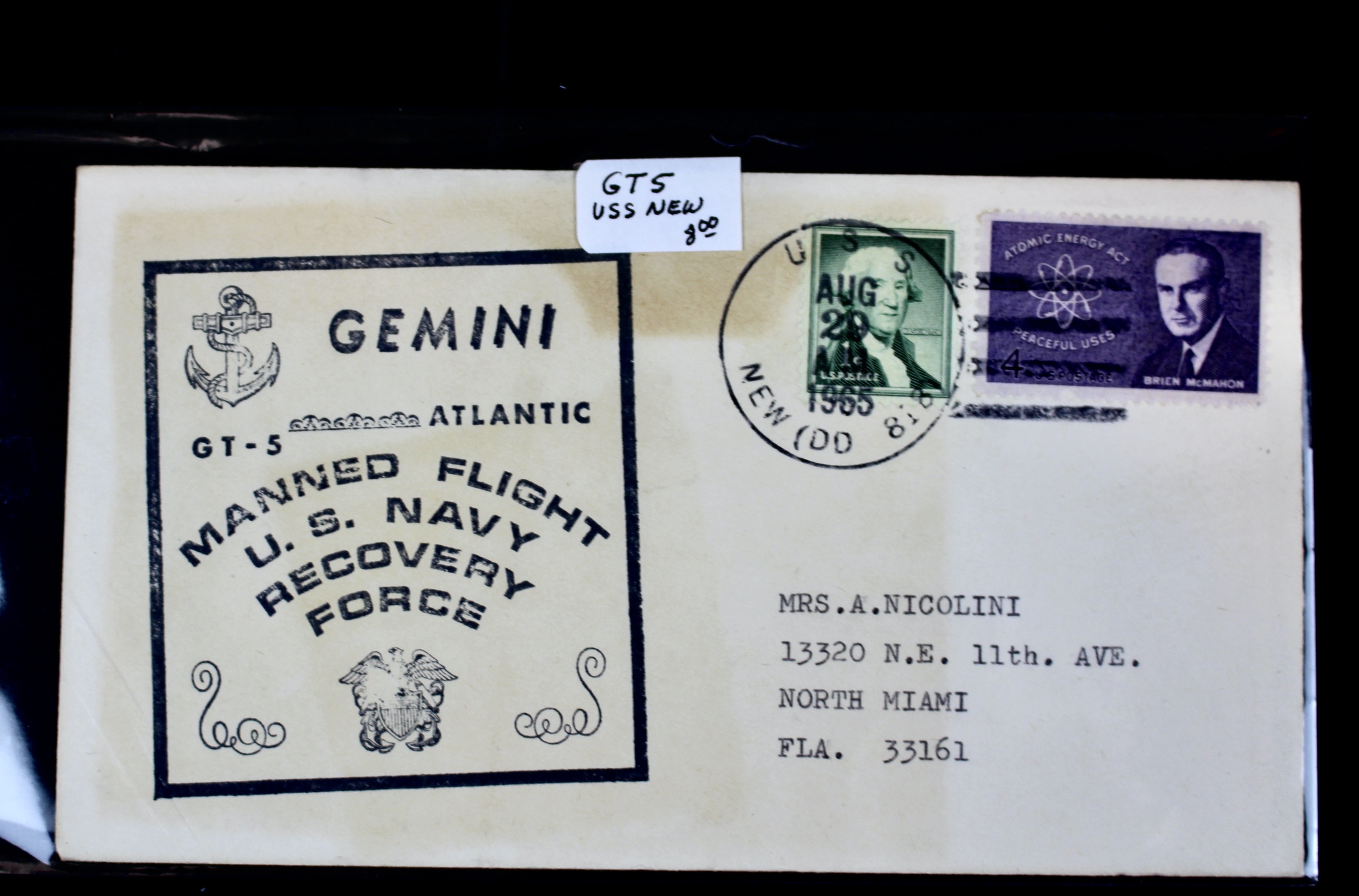 Fifty Scarce Gemini Manned Flight U.S. Navy Recovery Force Postal Covers