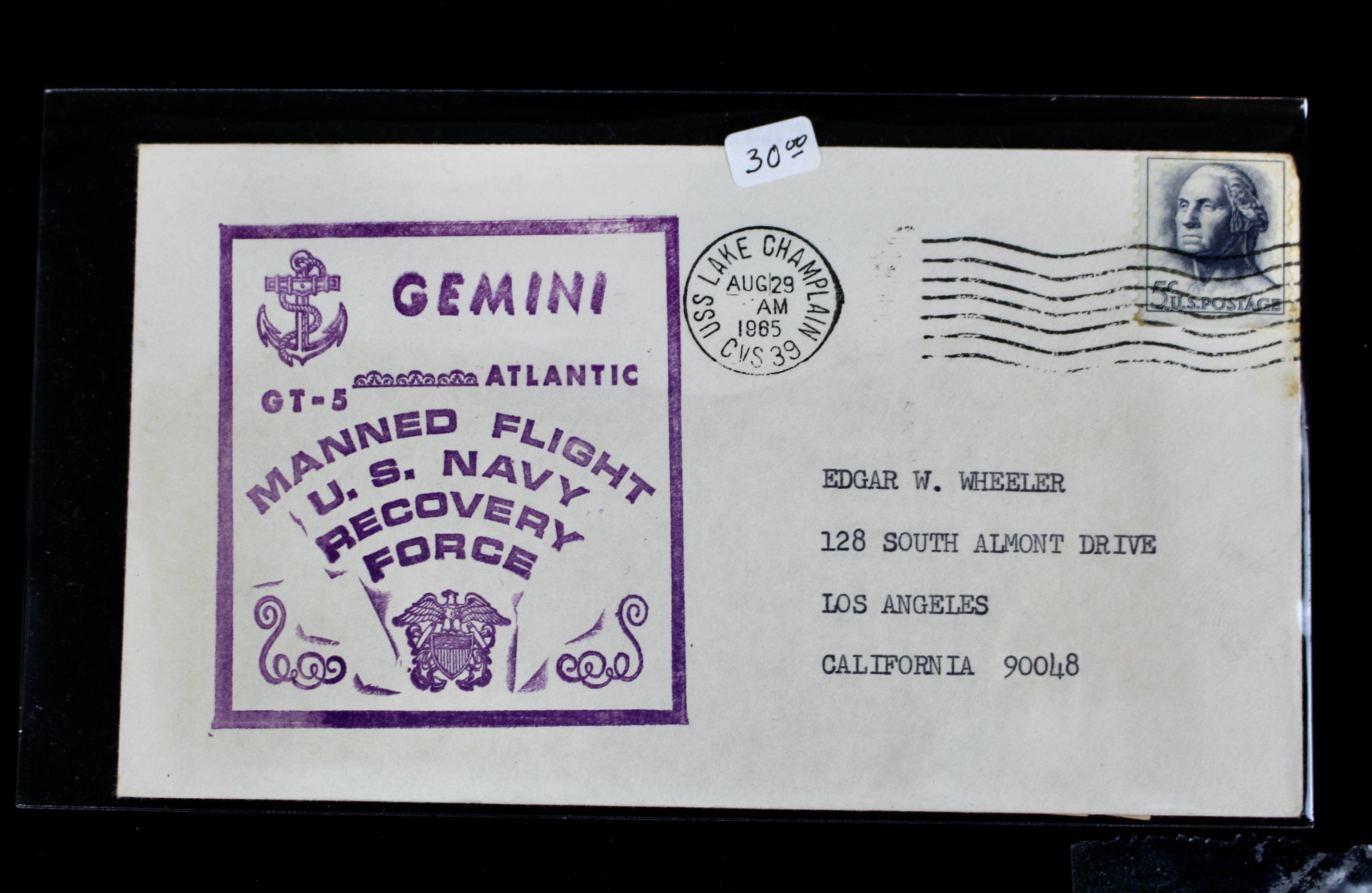 Fifty Scarce Gemini Manned Flight U.S. Navy Recovery Force Postal Covers