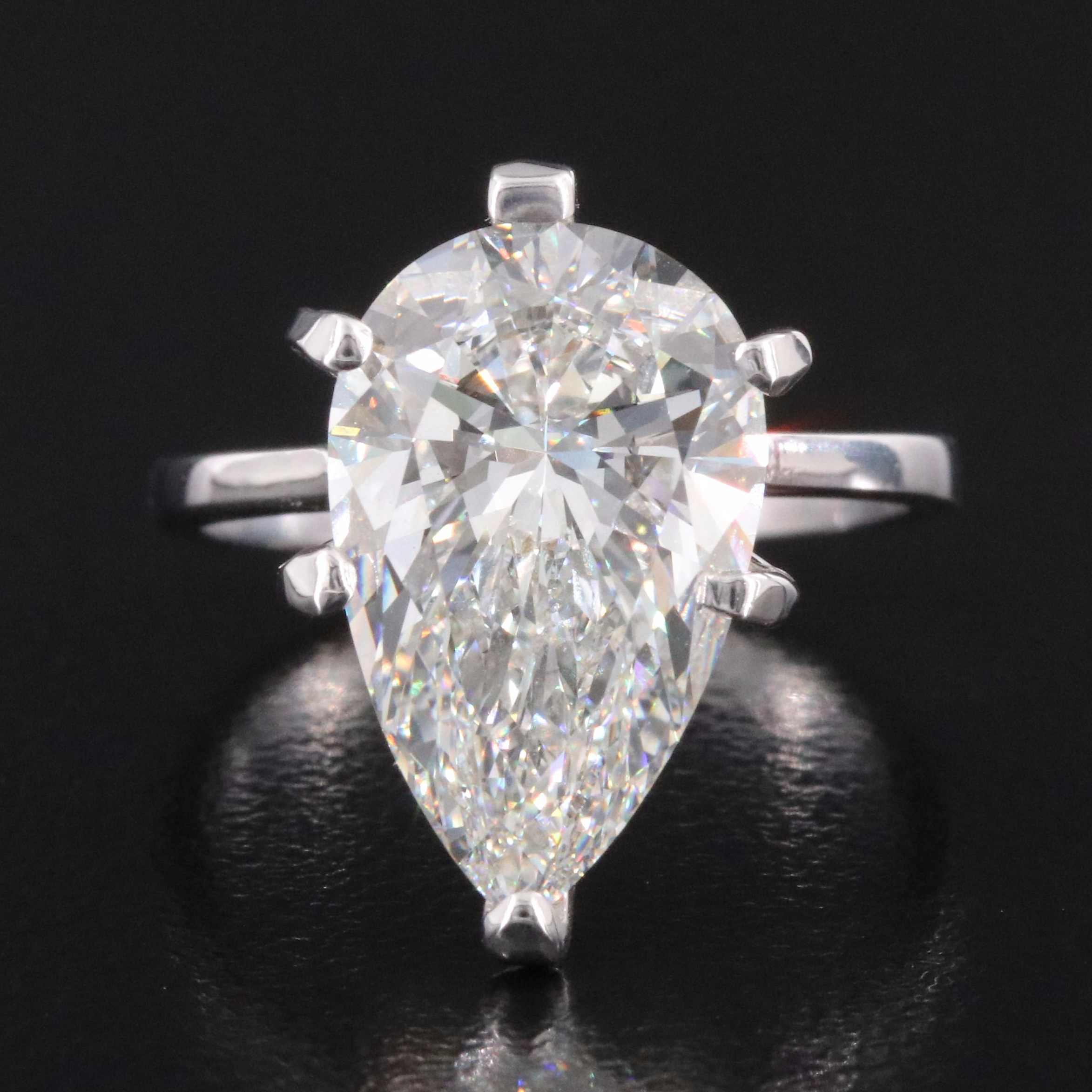 14K 5.64 CT Lab Grown Diamond Solitaire Ring