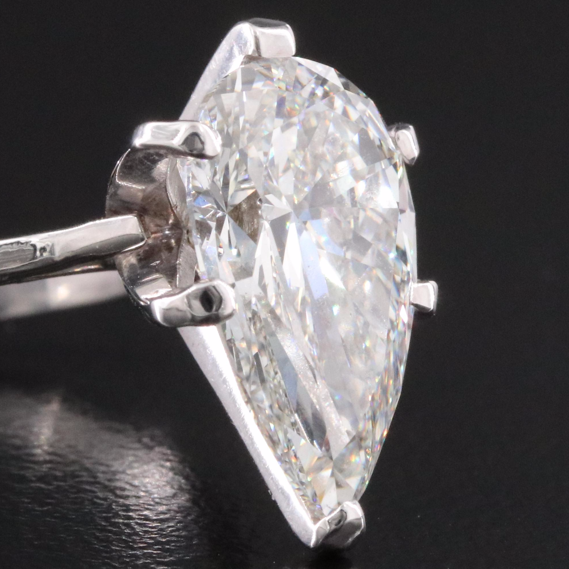 14K 5.64 CT Lab Grown Diamond Solitaire Ring