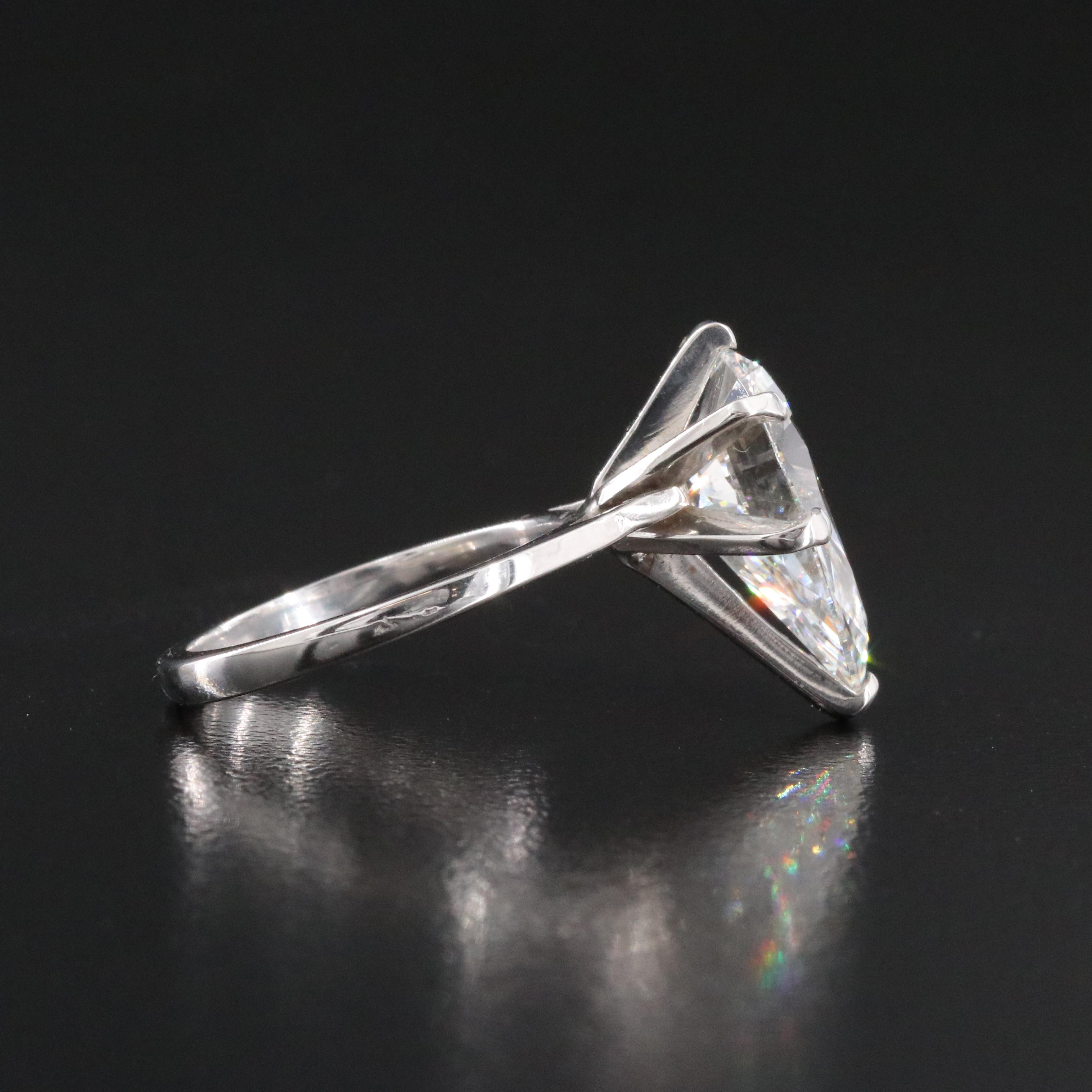 14K 5.64 CT Lab Grown Diamond Solitaire Ring