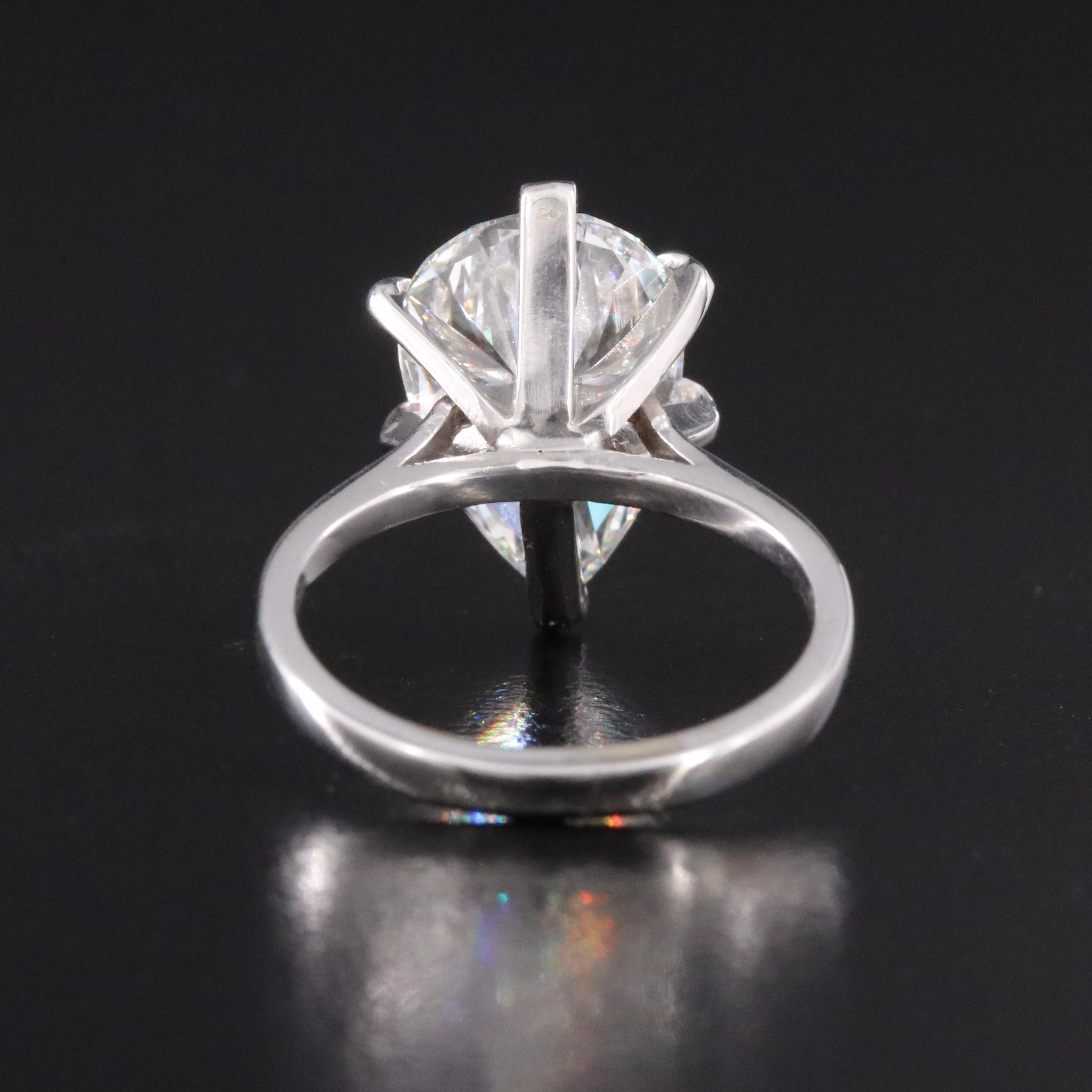 14K 5.64 CT Lab Grown Diamond Solitaire Ring
