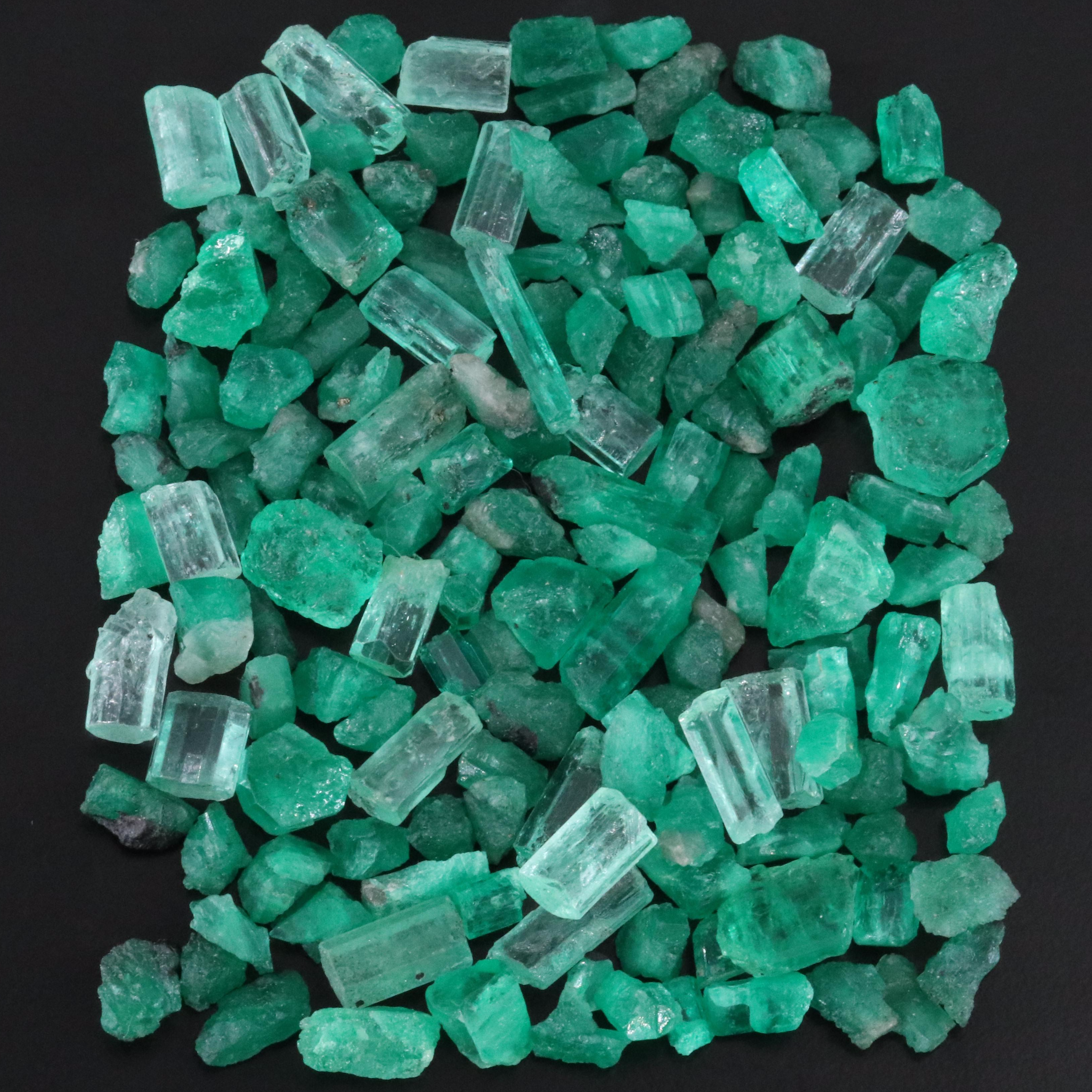 Loose 179.90 CTW Rough Emeralds