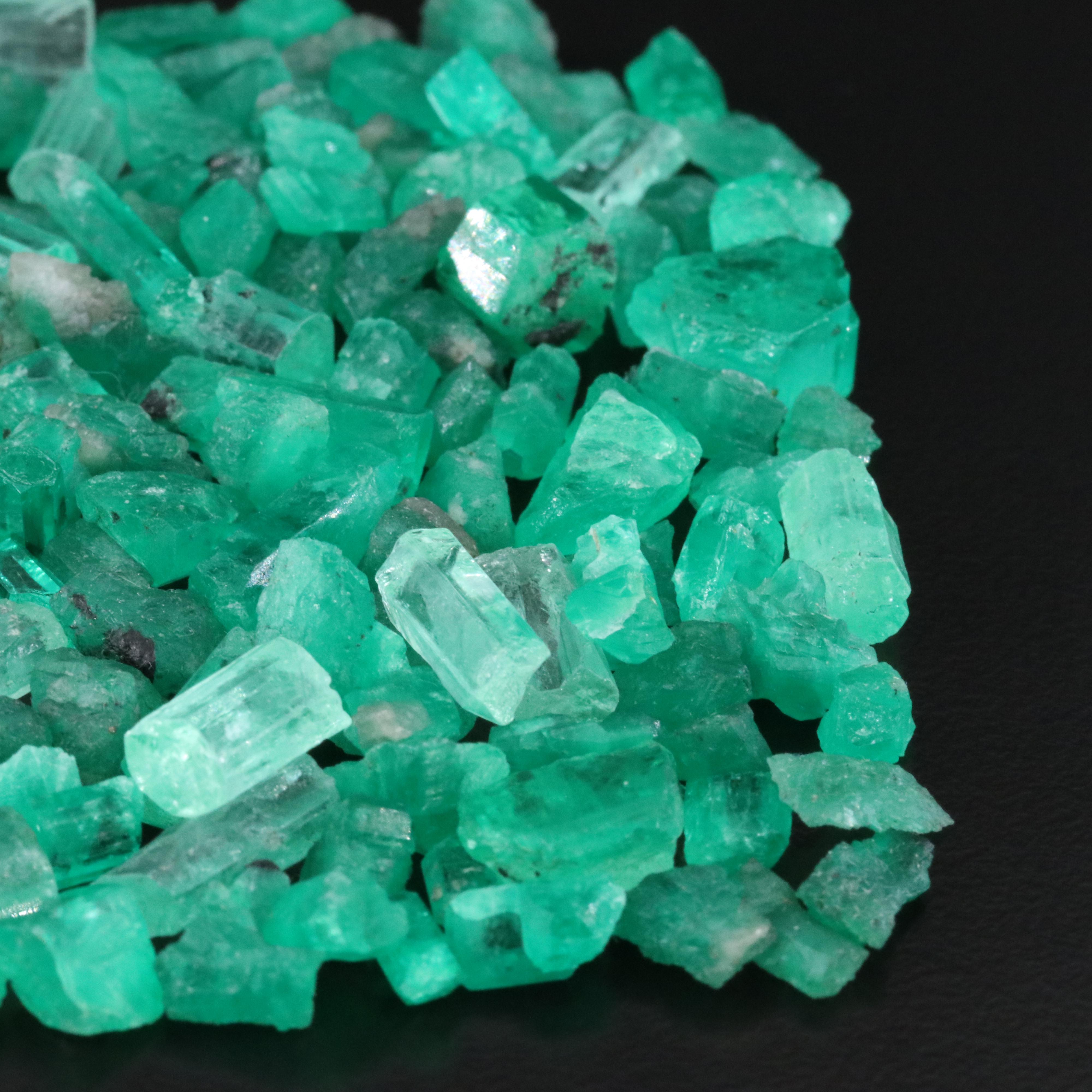 Loose 179.90 CTW Rough Emeralds