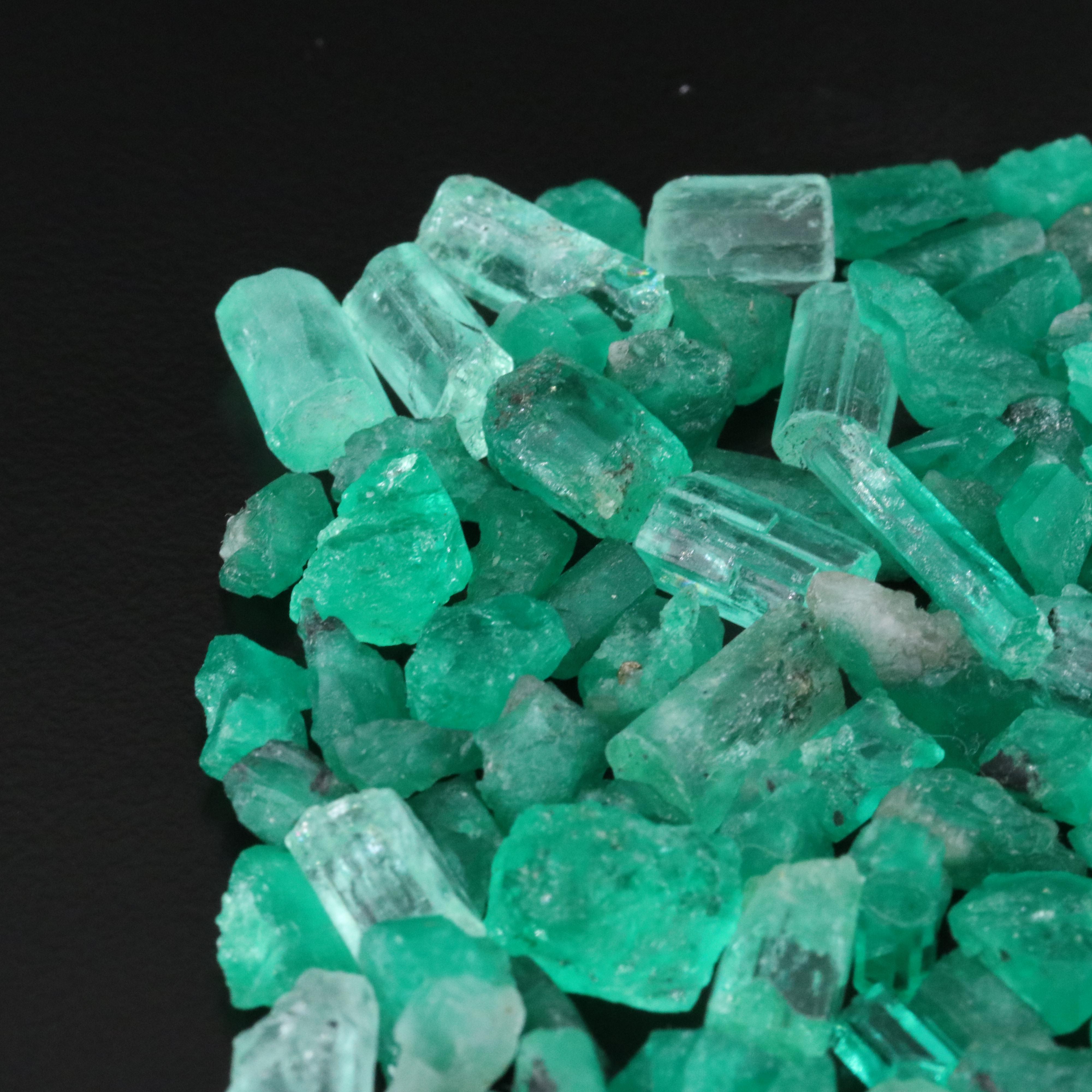 Loose 179.90 CTW Rough Emeralds