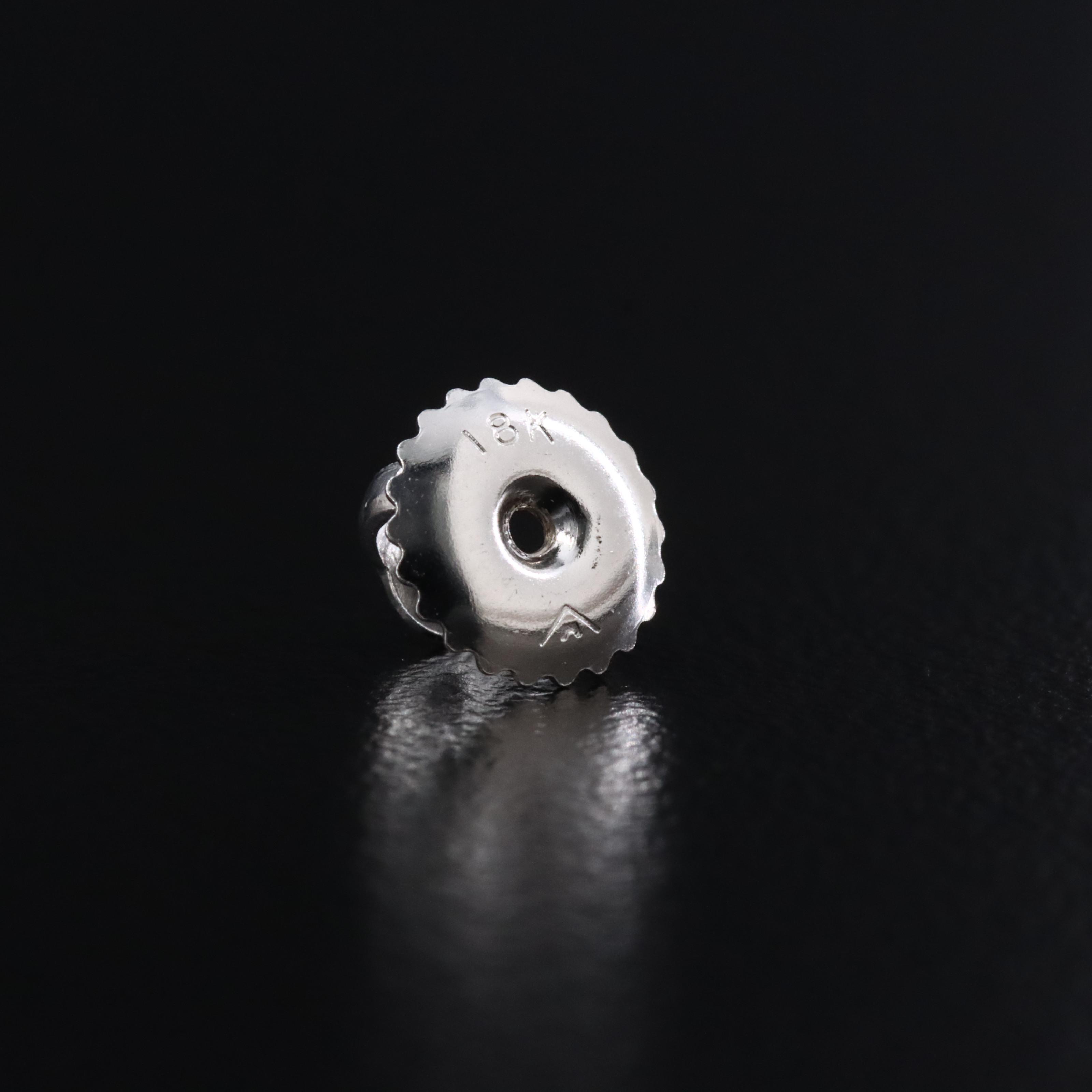 18K 3.01 CTW Lab Grown Diamond Martini Solitaire Earrings with IGI Report