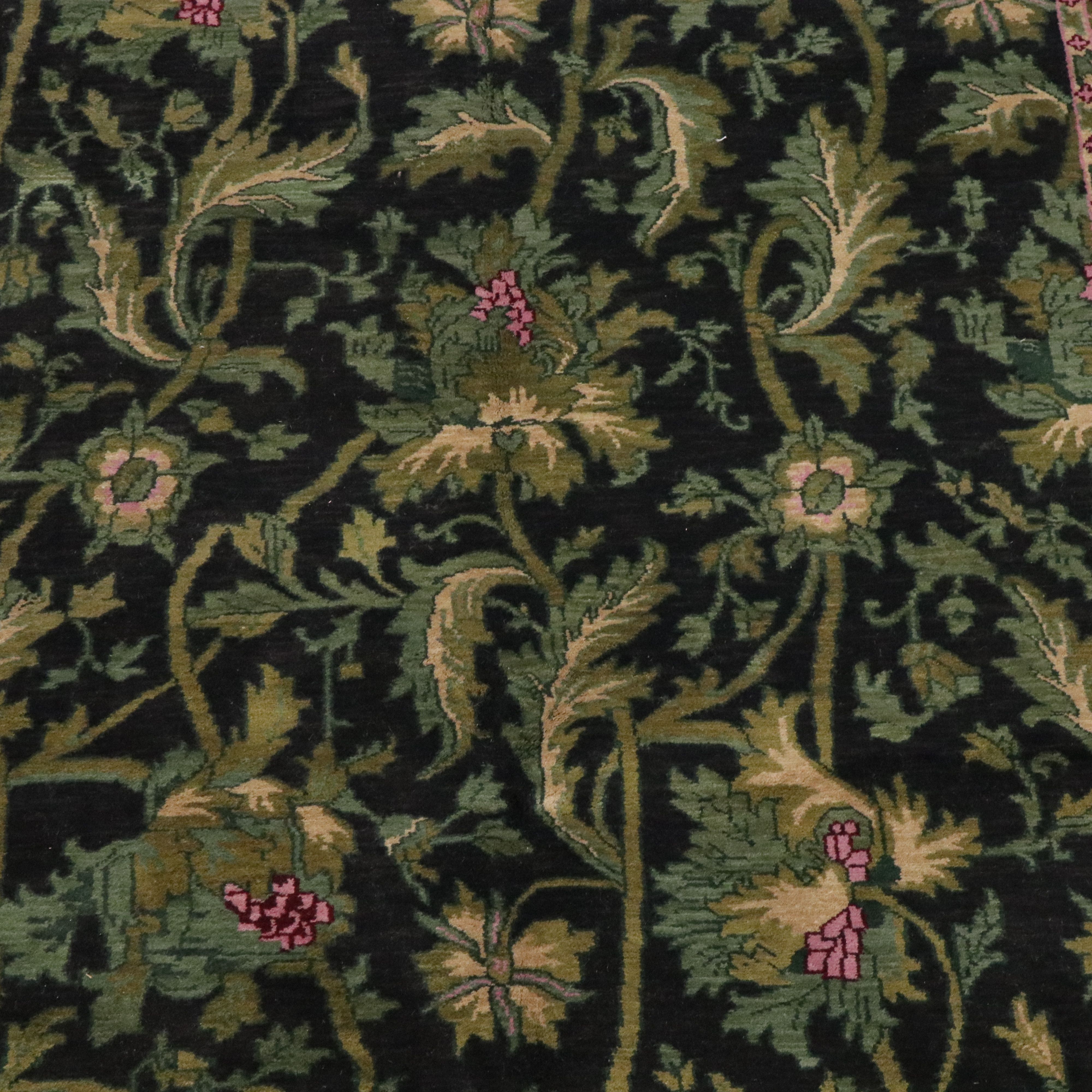 7'11 x 10'3 Hand-Knotted Indian Area Rug